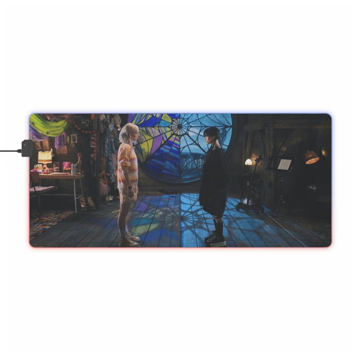 XXL LED Wednesday and Enid custom Gaming Mouse Pad Mat
