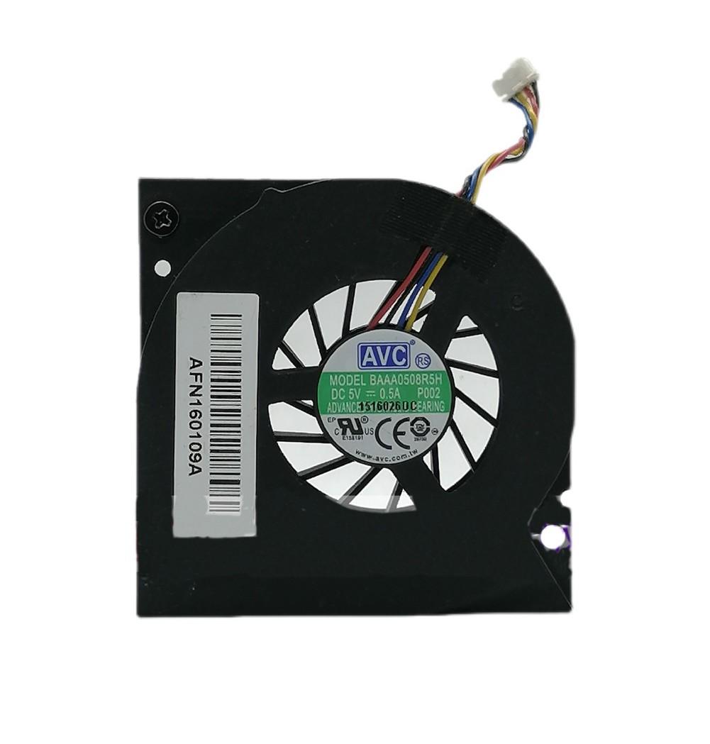 AVC Ultra Thin 5V DC 55mm Laptop Blower Fan - BAAA0508R5H - 1.25" Wires - 4 Pin