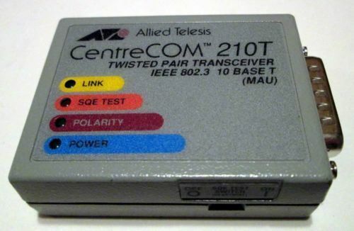 CentreCOM 210T AUI RJ-45 Transceiver Cisco 2511 2500 CenterCom 210TS YR Warranty