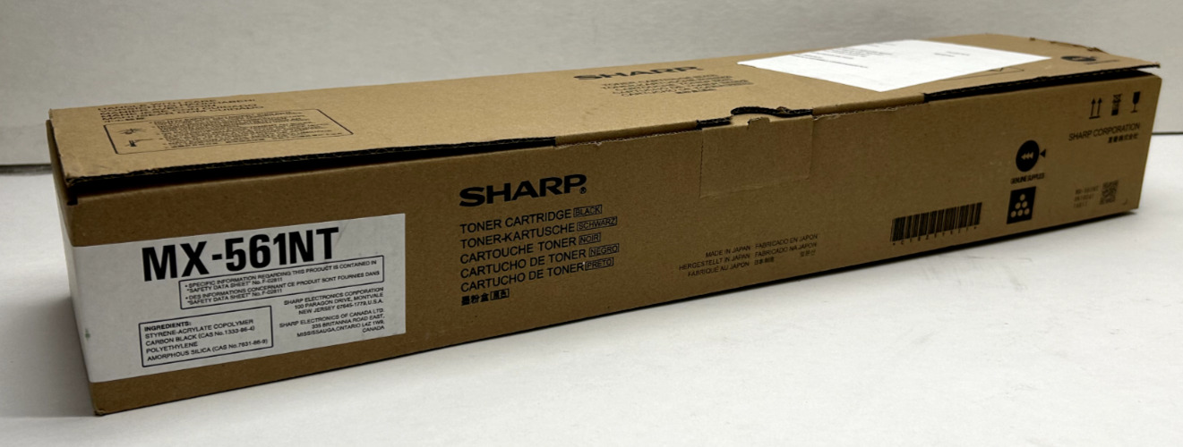 Sharp MX-561NT OEM Black Genuine Toner Cartridge Printer Print New