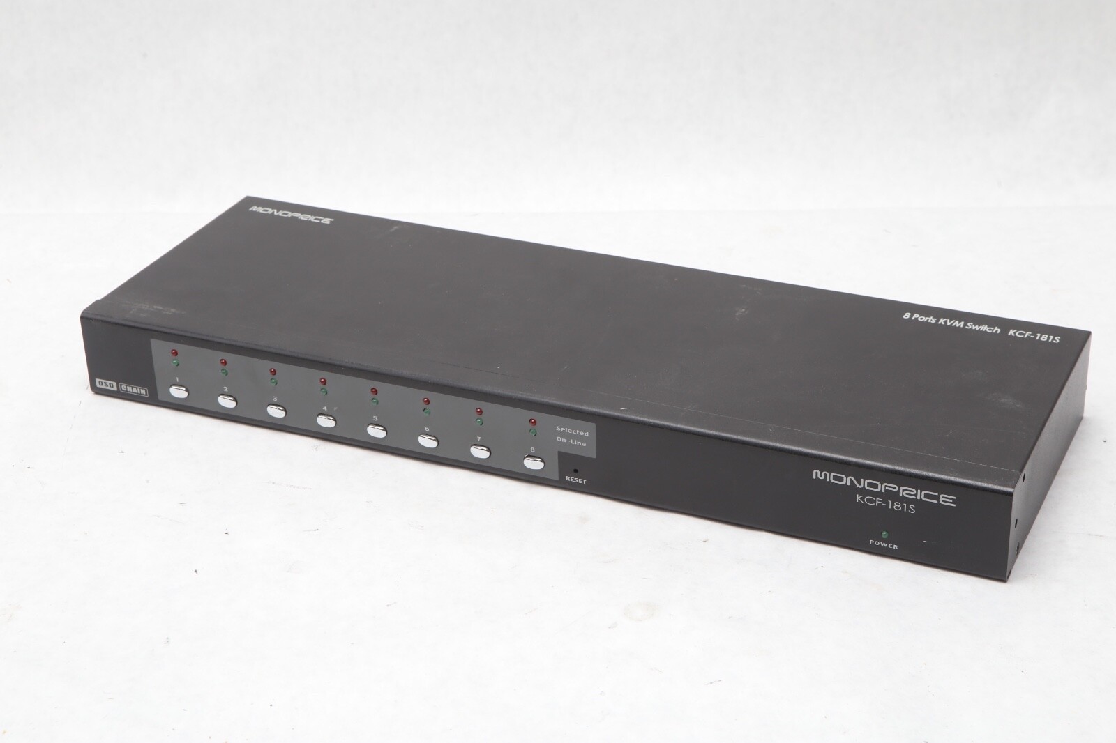 Monoprice KCF-181S 8-Port Combo KVM Switch - Tested NO CORDS S43