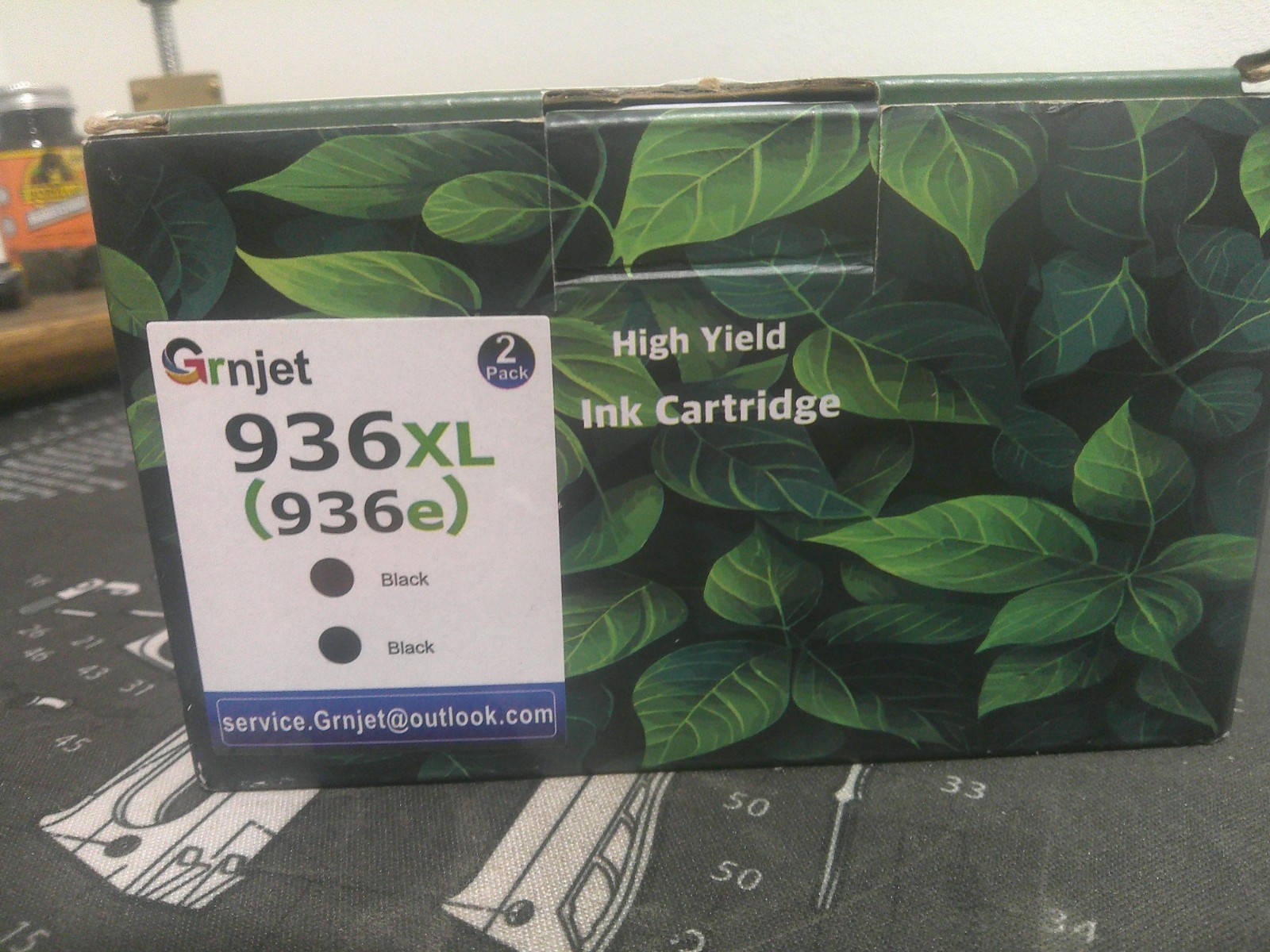 Grnjet 936XL (936e) Compatible High Yield Black Ink Cartridge 2-Pack for HP