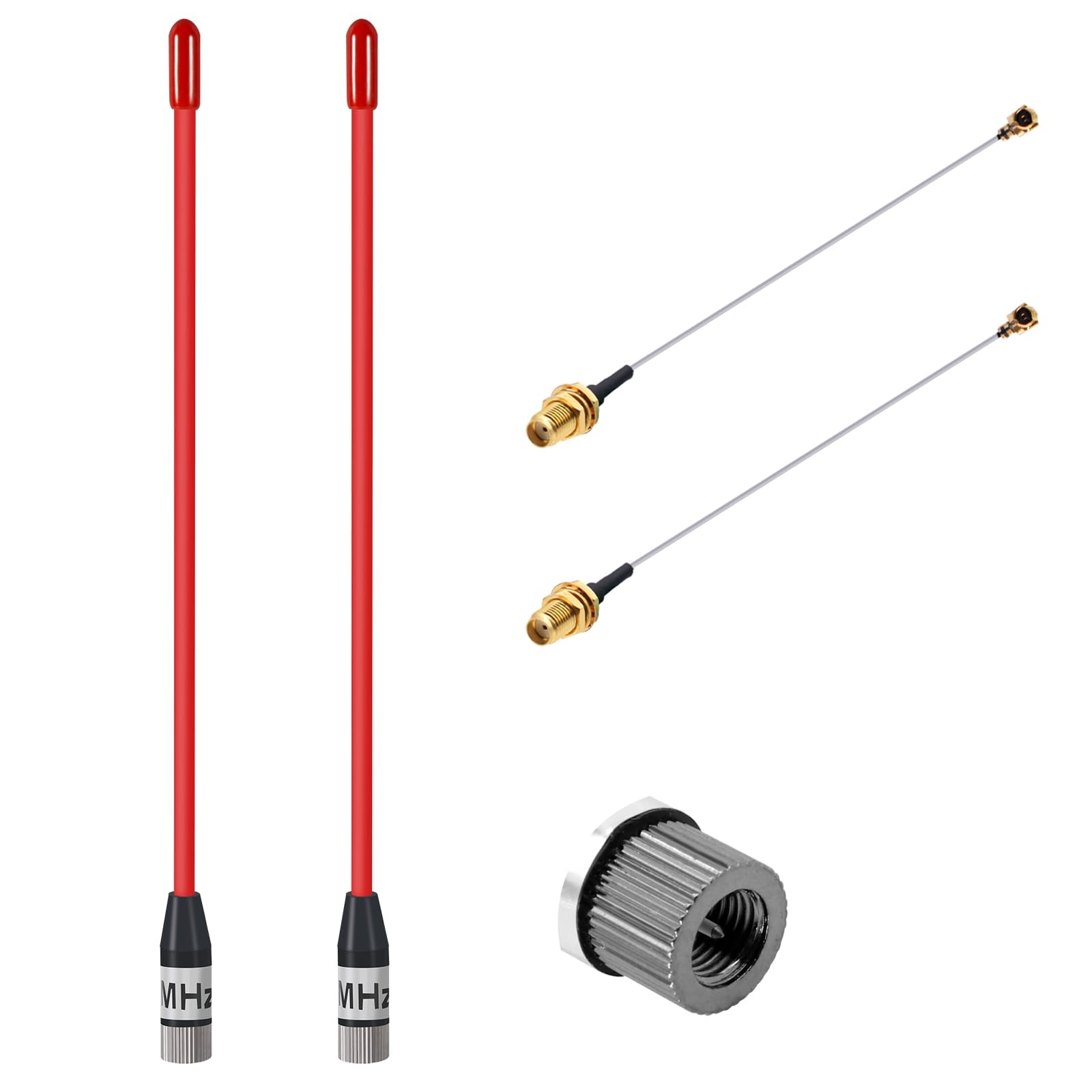 10dBi Gain/868MHz LoRa Antenna for ESP32/LoRa32 V3/LoRa32u4 II, SMA - 2PCS - Red