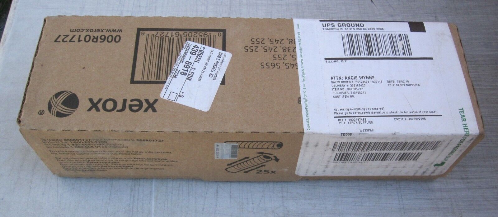 Genuine Xerox 006R01727 R1 Black Toner Cartridge - NEW Sealed in Box