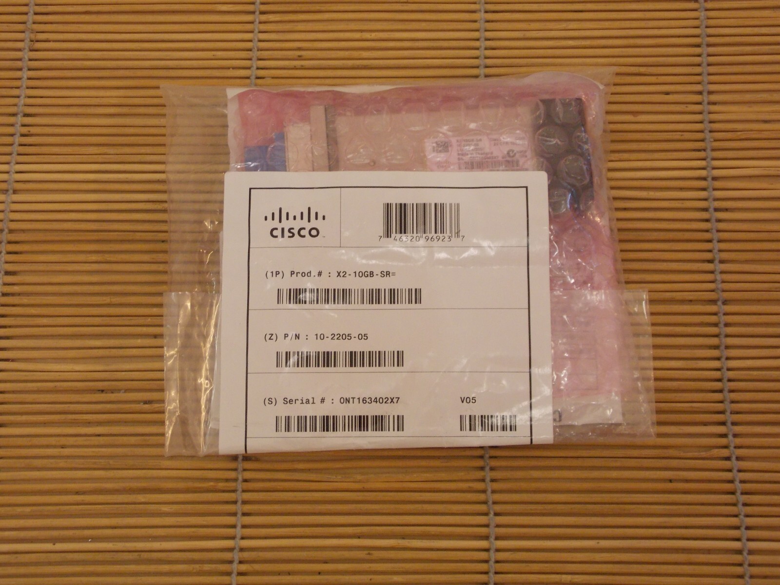 V05 NEW Cisco Opnext X2-10GB-SR 10GBASE-SR 26m up to 300m V05 10-2205-05 NEW