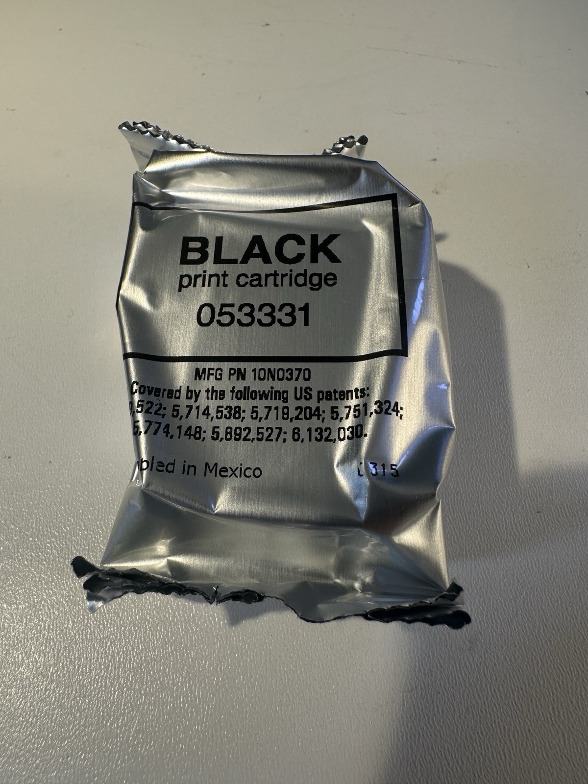 Primera 53331 Black Ink Cartridge for Bravo Disc 10N0370 Genuine Sealed in Box