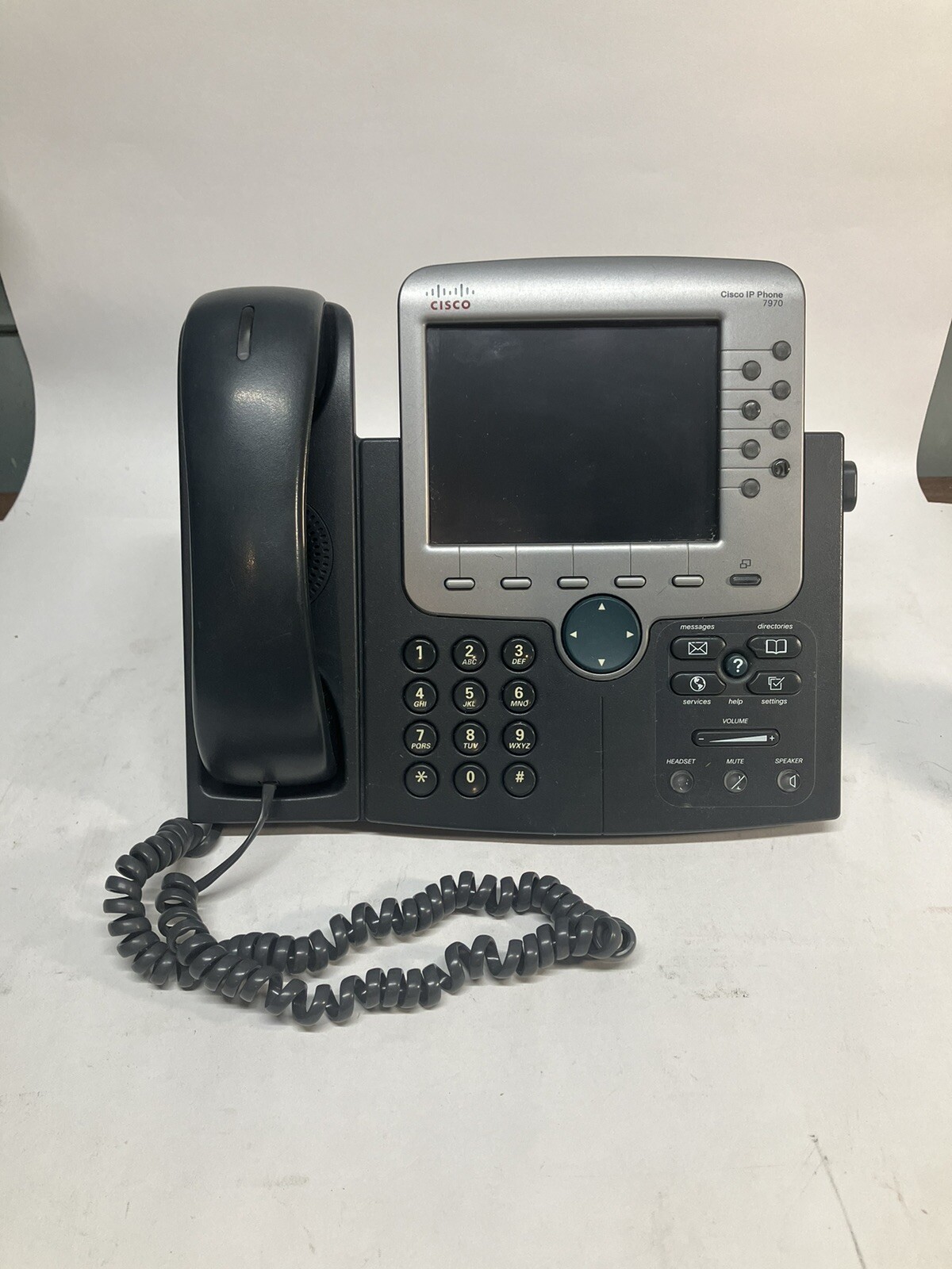 Lot Of 2 Cisco CP-7970G IP Phone Color Touch Screen SIP SCCP