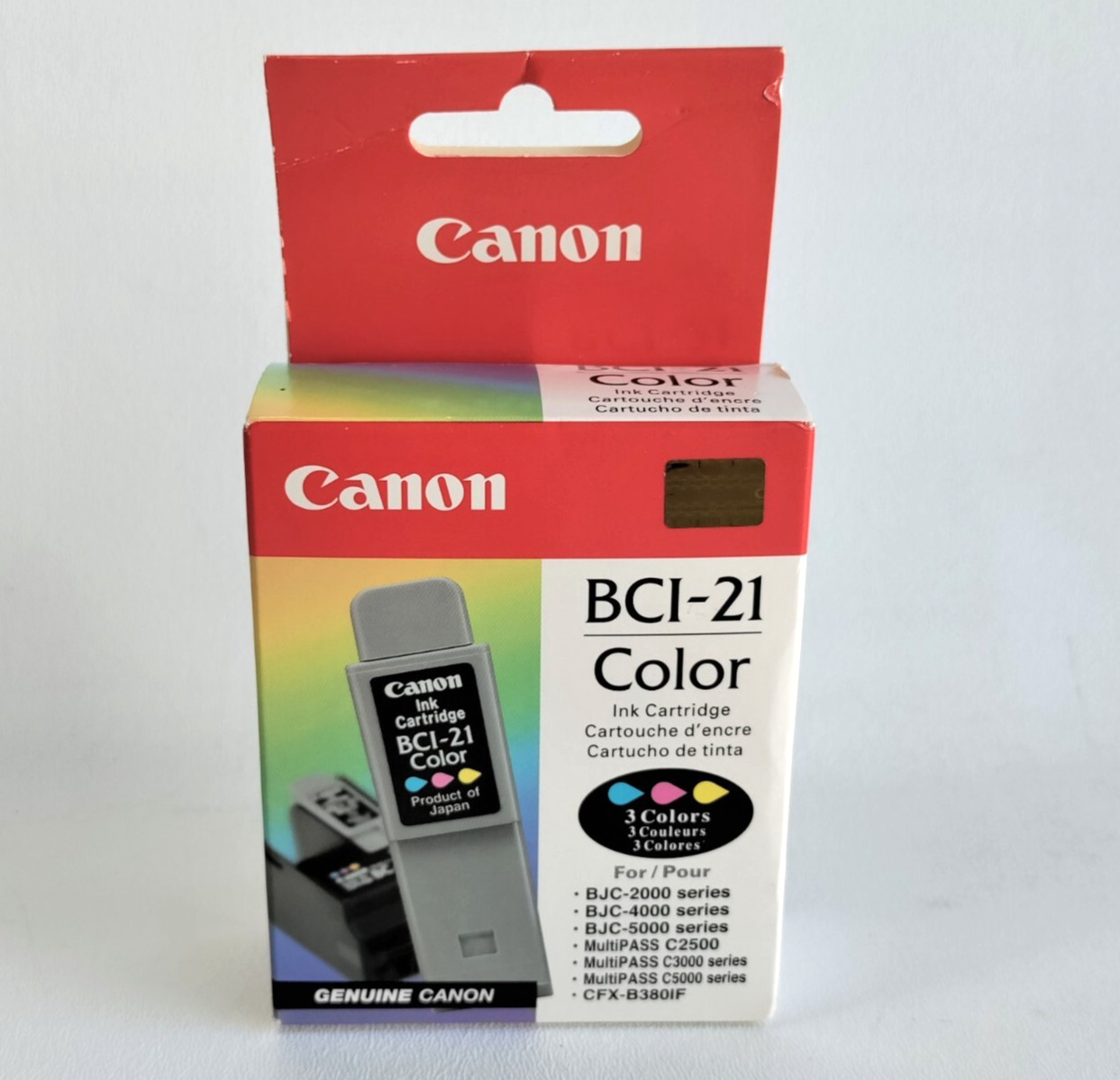 Genuine Original Canon Ink Cartridges BCI-21 Color - New/Sealed