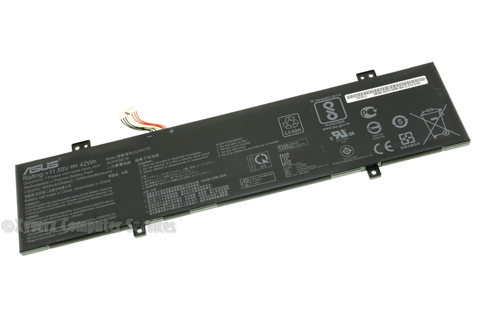 0B200-02970100M C31N1733 OEM ASUS BATTERY 11.55V 42WH TP412FA-0S31T(A)(DD110)