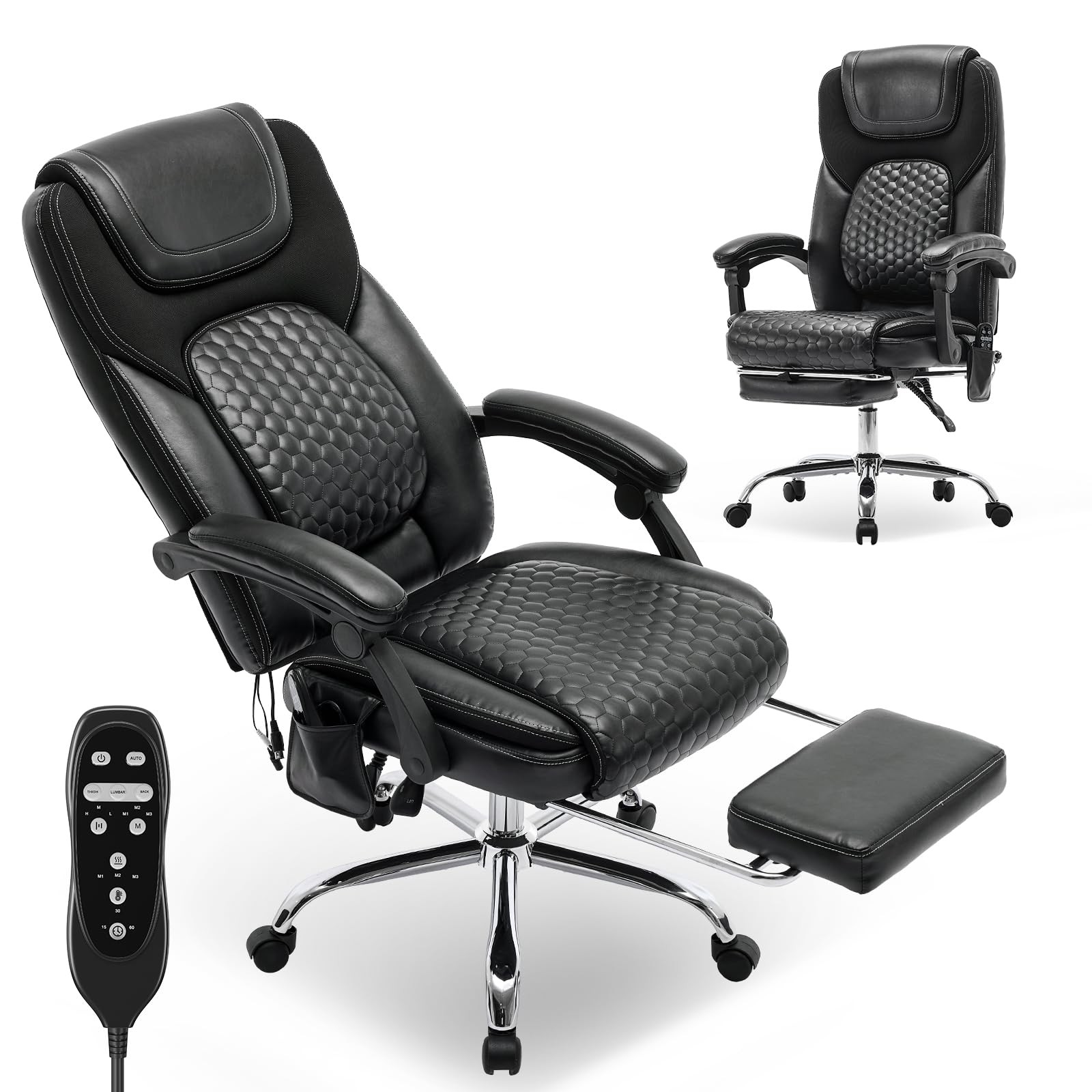 Office Chair Massage Black Executive Computer MALOL ergonomic adjustable