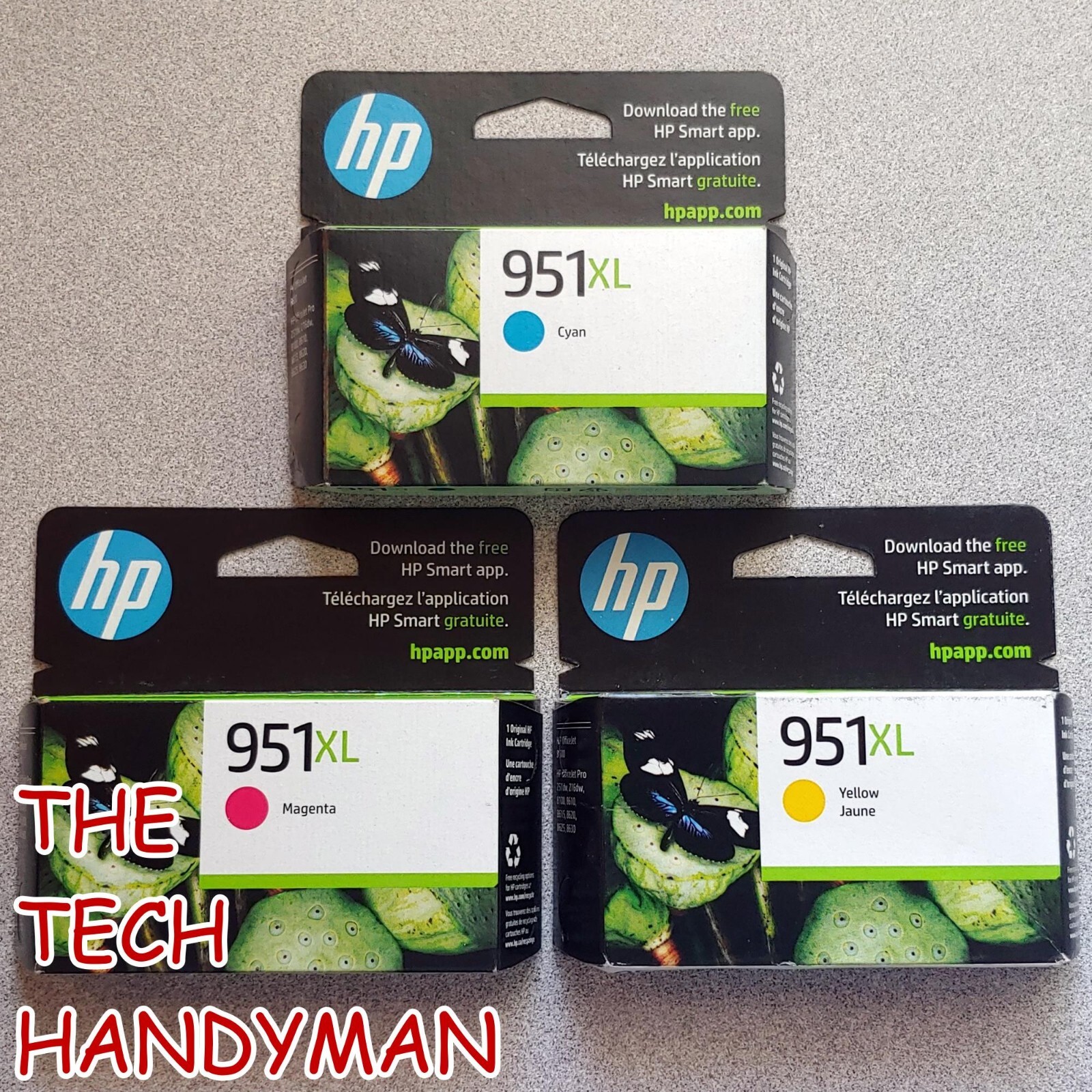 3-PACK HP GENUINE 951XL COLOR INK (RETAIL BOX) OFFICEJET PRO 8600  (CLEARANCE)