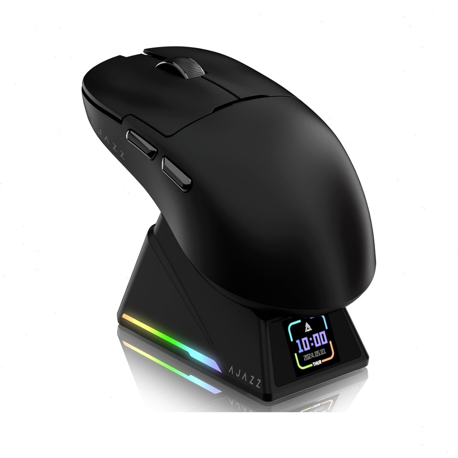 AJAZZ AJ159 APEX Tri-Mode Gaming Mouse 8K Magnetic Charging Dock Color Display
