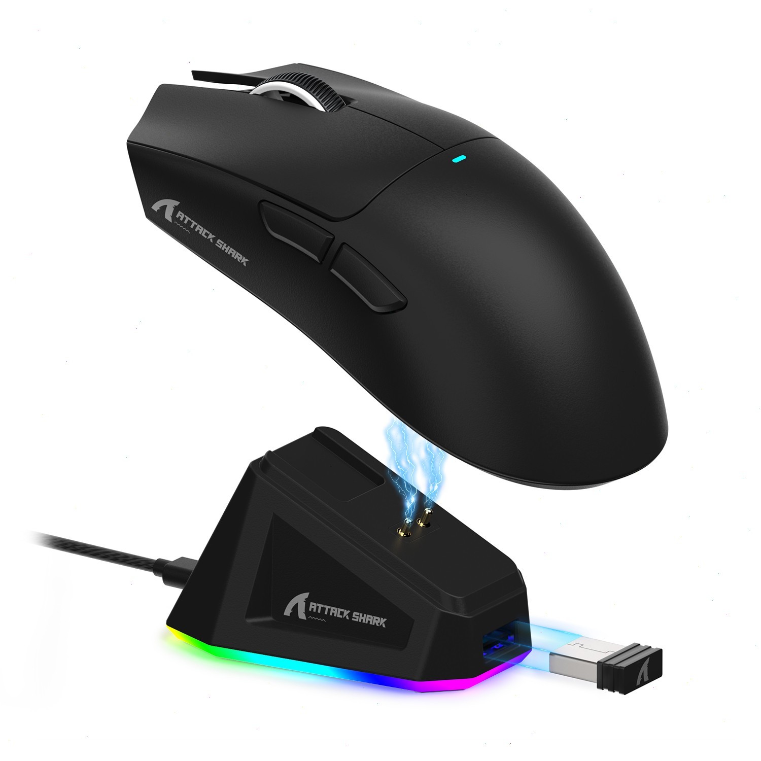 ATTACK SHARK X11 Wireless Gaming Mouse With Charging Dock PixArtPAW3311 22KDPI