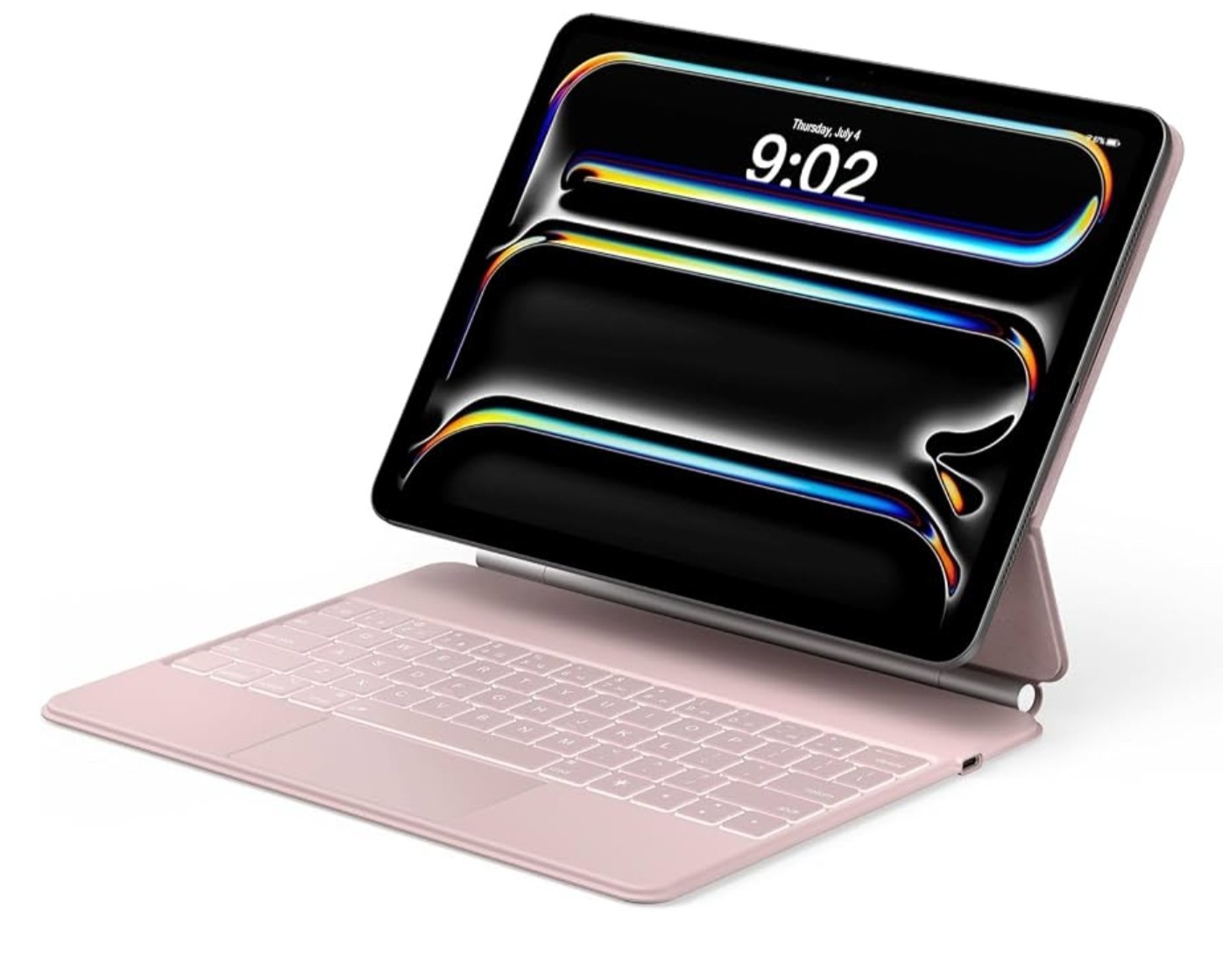 Runlek Magnetic Keyboard Case for iPad Pro 13-inch (M4 2024 / M5 2025) Pink