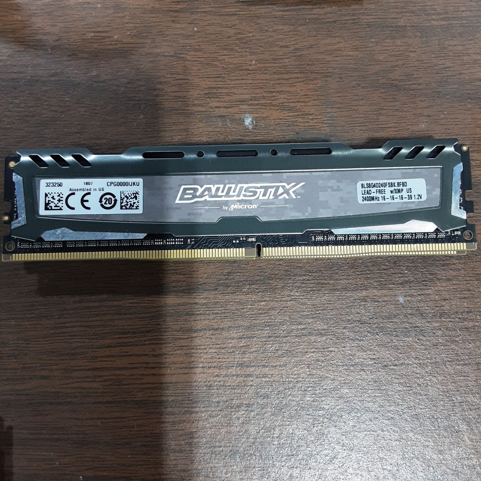 BALLISTIX MICRON 16GB(2x8GB) 2400MHz DDR4 BLS8G4D240FSBK.8FBD