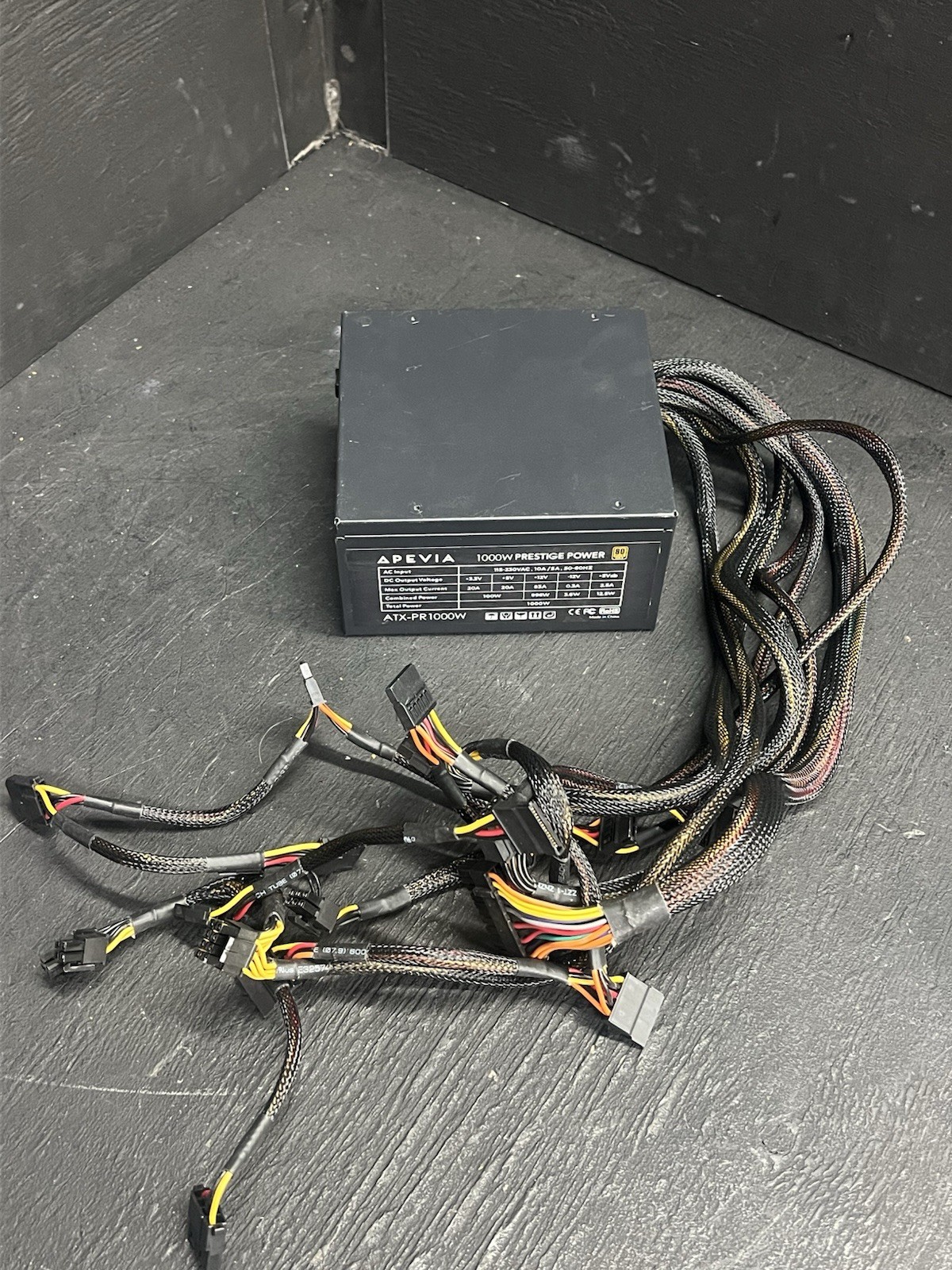 Apevia 1000W Prestige Power ATX-PR1000W 80 Plus Gold 1000W Non Modular
