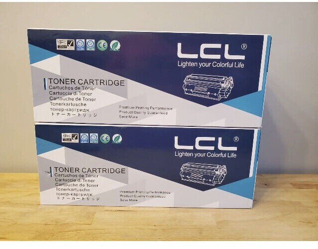 LCL-CRG-055 Toner Cartridge Replacement for Without Chip Black 2 Pack LCL