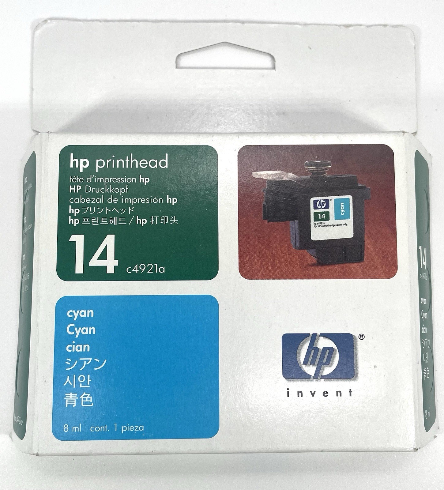 Genuine HP 14  Cyan Printhead C4921A New  Dated November 2006