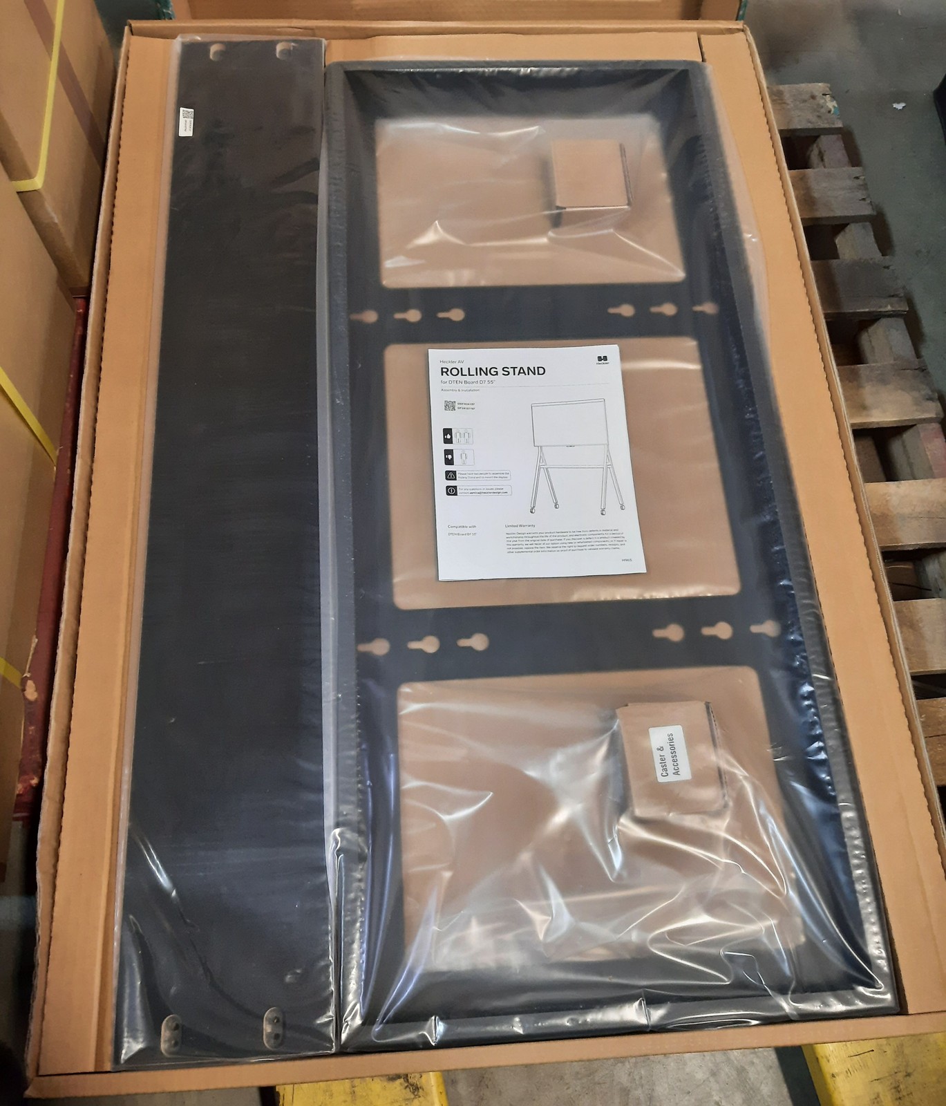 Heckler Rolling Stand For DTEN Board D7 & D7X 55" H965