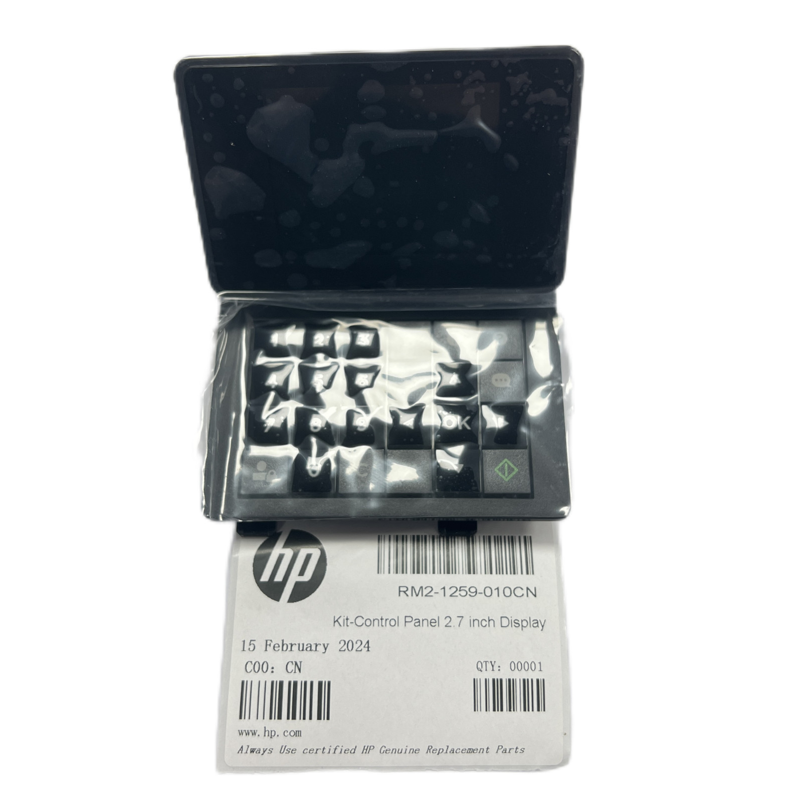 2.7'' Control Display Panel for HP LaserJet M607 M608 M609 RM2-1259 5851-7975