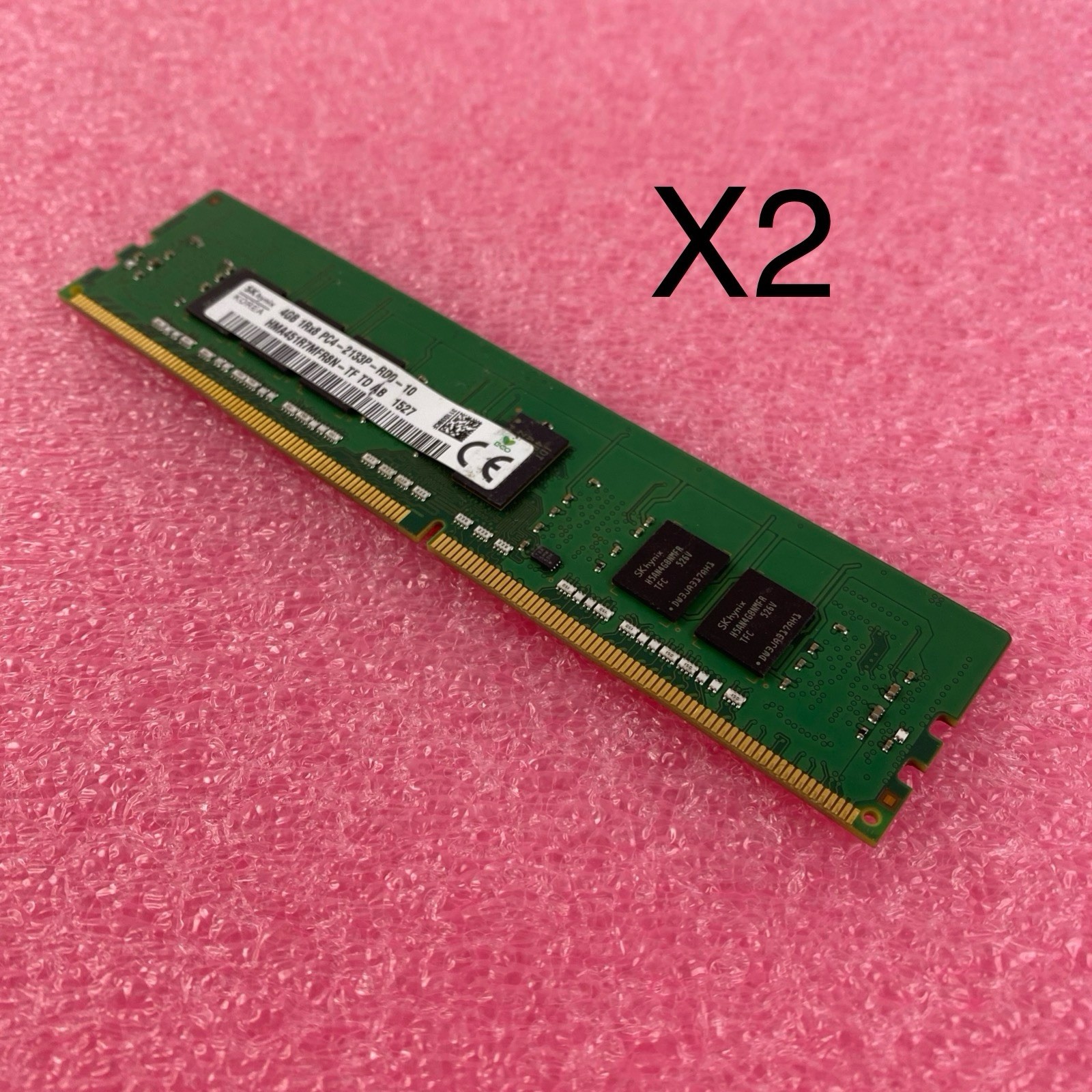 SK Hynix 4GB DDR4 PC4-2133P Desktop Memory Ram HMA451R7MFR8N-TF - Lot of 2