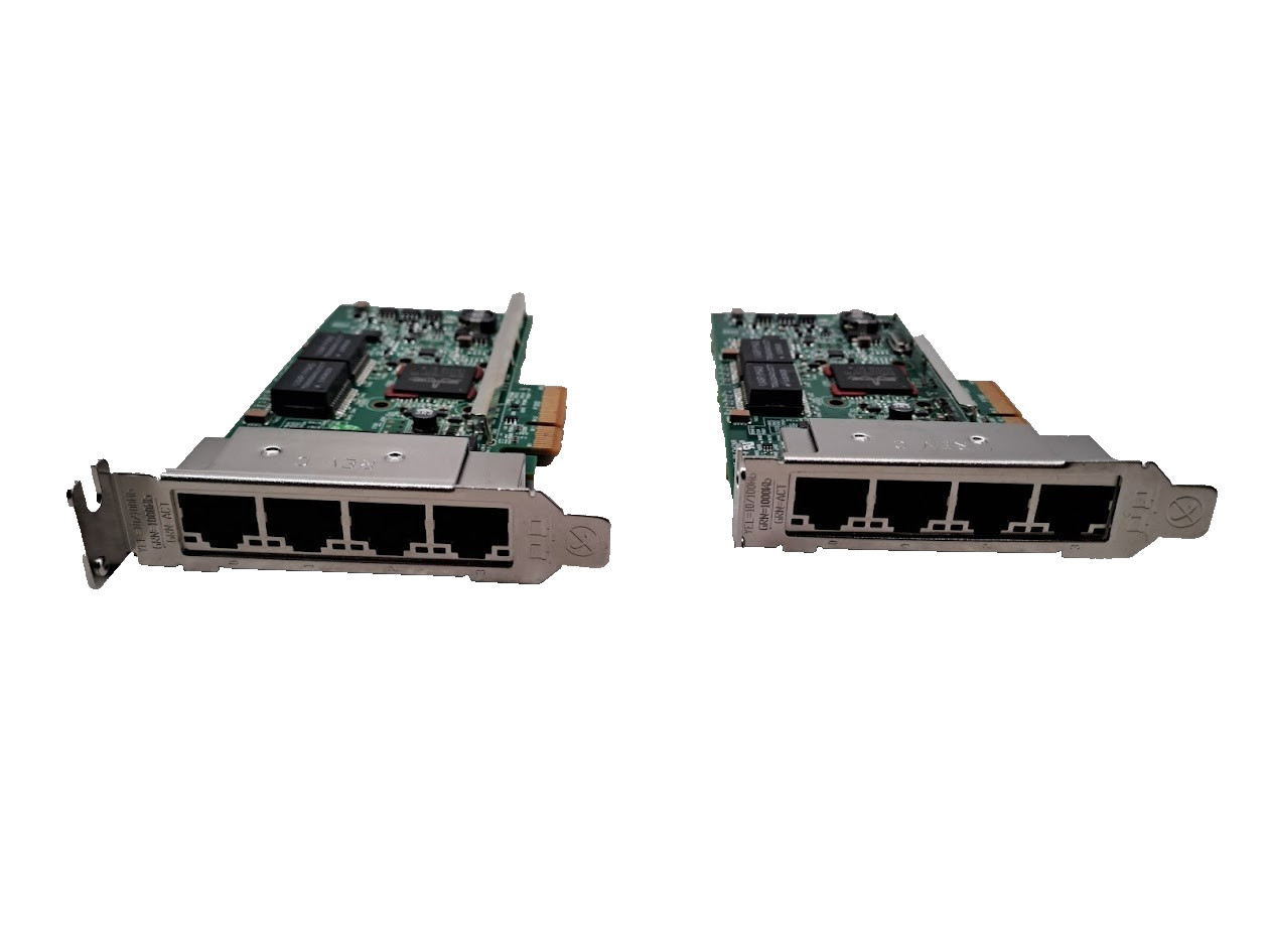 Lot of 2 Broadcom BCM95719A1904G Dual Port 10GbE SFP+ PCIE Network Adapter