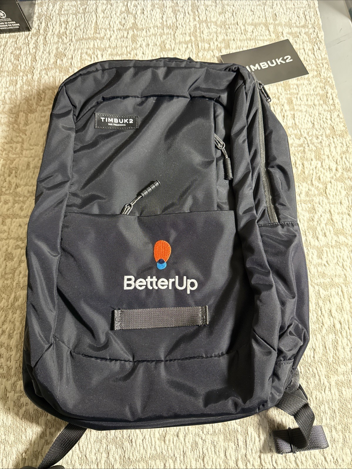 Timbuk2 Parkside Laptop Backpack One Size Jet Black Brand New Co. Logo