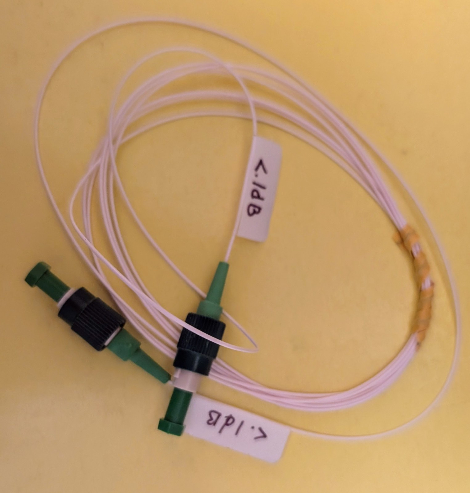 Fiber Patch Cable, FC/APC-FC/APC, 2M Simplex, Single Mode, FIS/3M, 9/125 900um