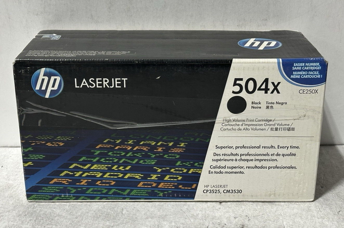 HP LaserJet 504x Black Toner Cartridge - CE250X