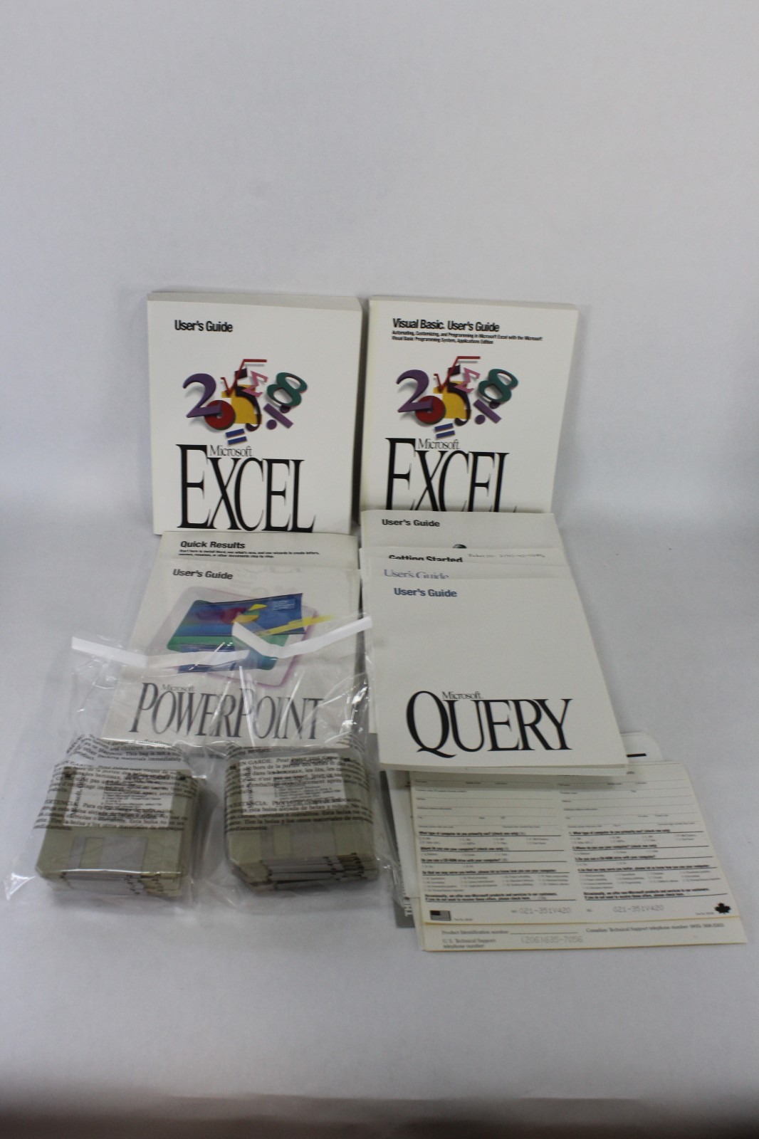 Vintage Microsoft Office Standard 4.2 Windows 3.5" Floppy Disks Box Books Manual