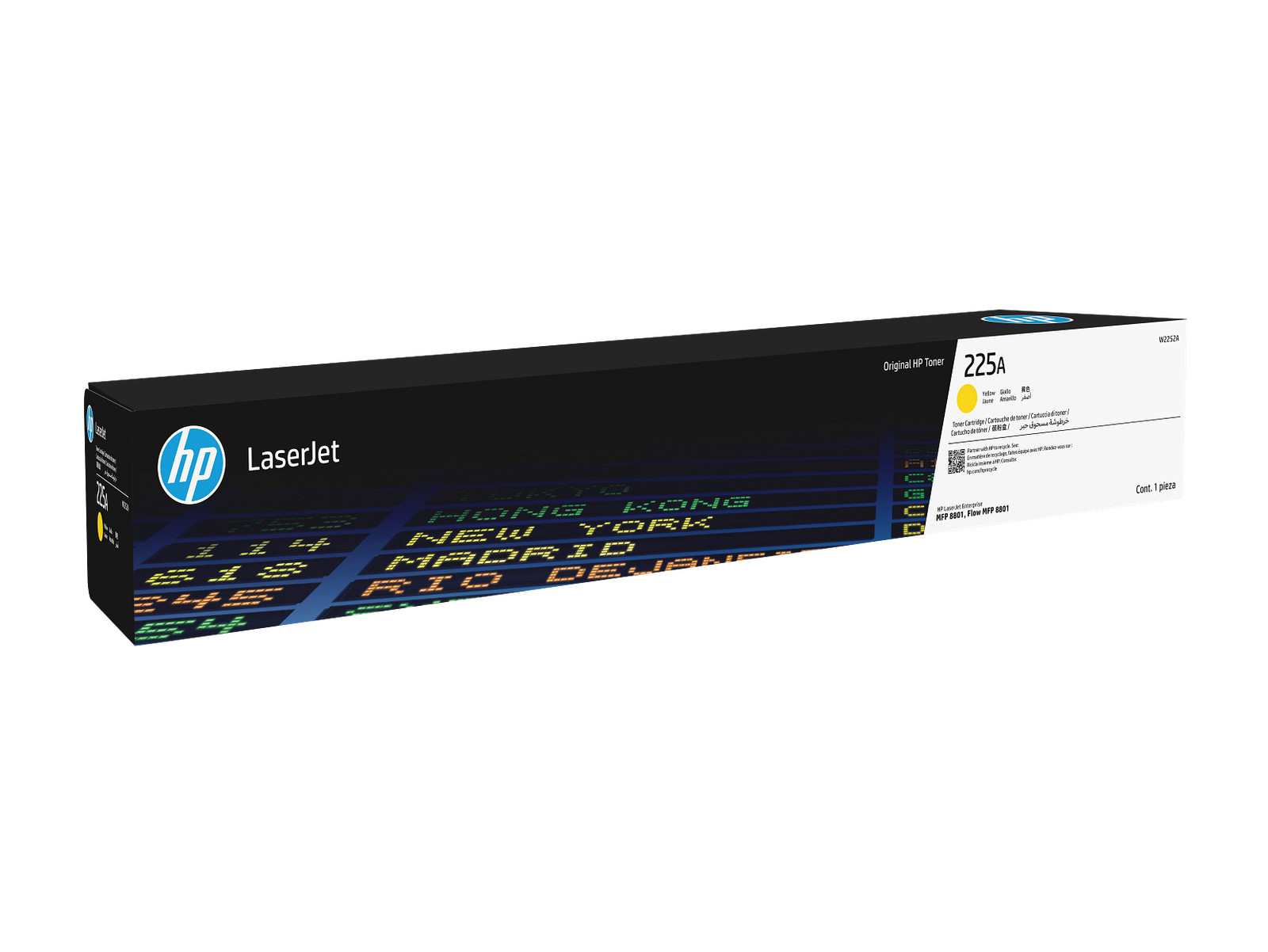 HP 225A Yellow Original LaserJet Toner Cartridge, 40,000 standard pages in