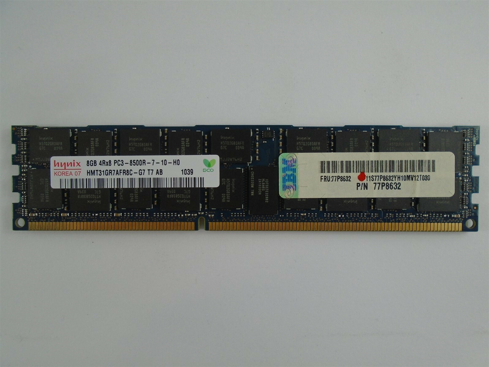 77P8632 IBM 8GB (1x 8GB) 4RX8 PC3-8500R MEMORY MODULE