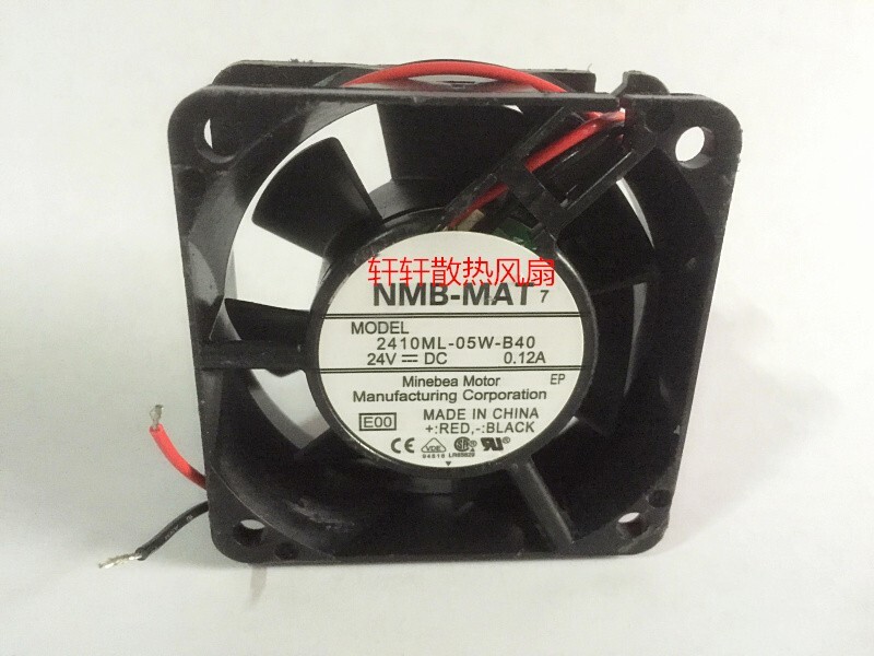 NMB-MAT 2410ML-05W-B40 6CM 6025 24V 0.12A 2-wire cooling fan