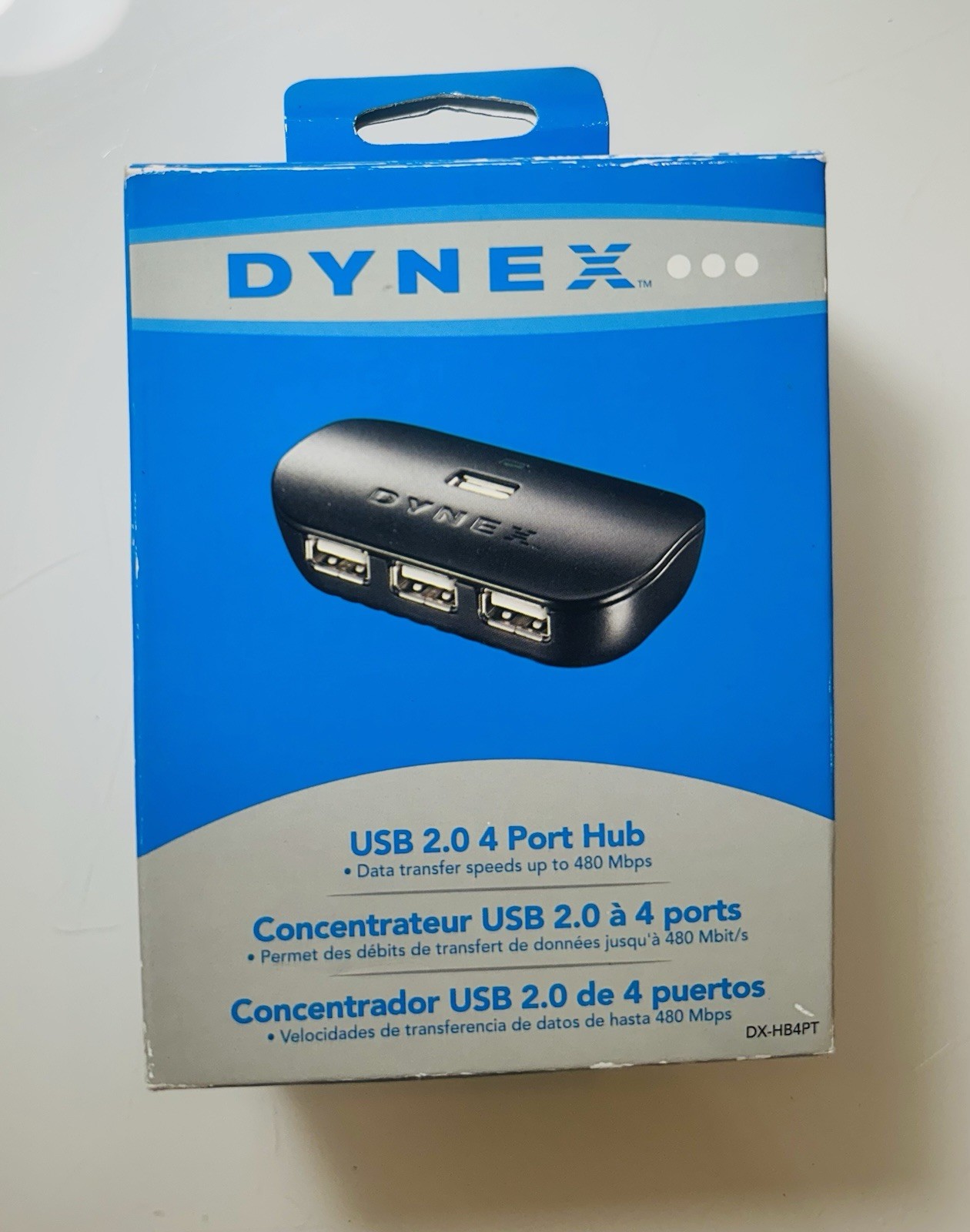 DYNEX USB 2.0 4 PORT USB HUB DX-HB4PT New