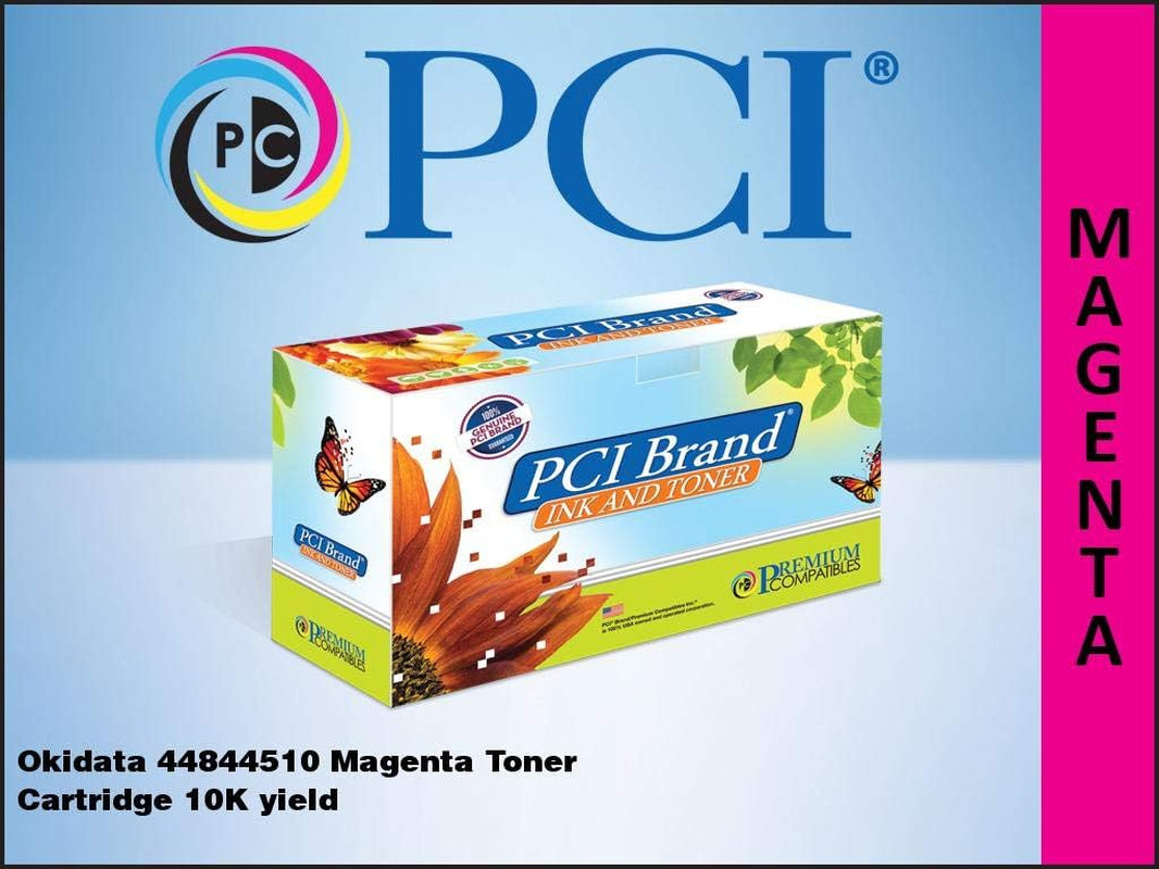 PCI Brand Compatible Toner Cartridge Replacement for Okidata 44844510 Magenta To