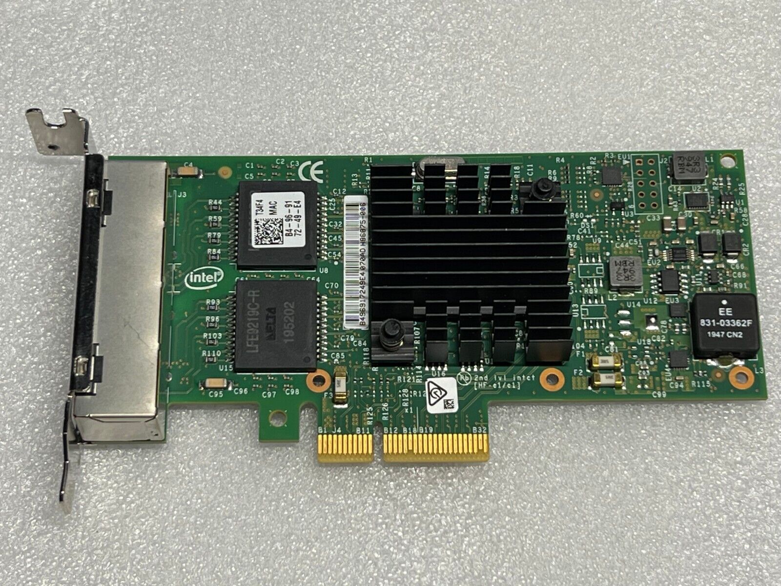 Dell 0T34F4 Intel i350-T4 Quad Gigabit Network Adapter with Low Profile Bracket