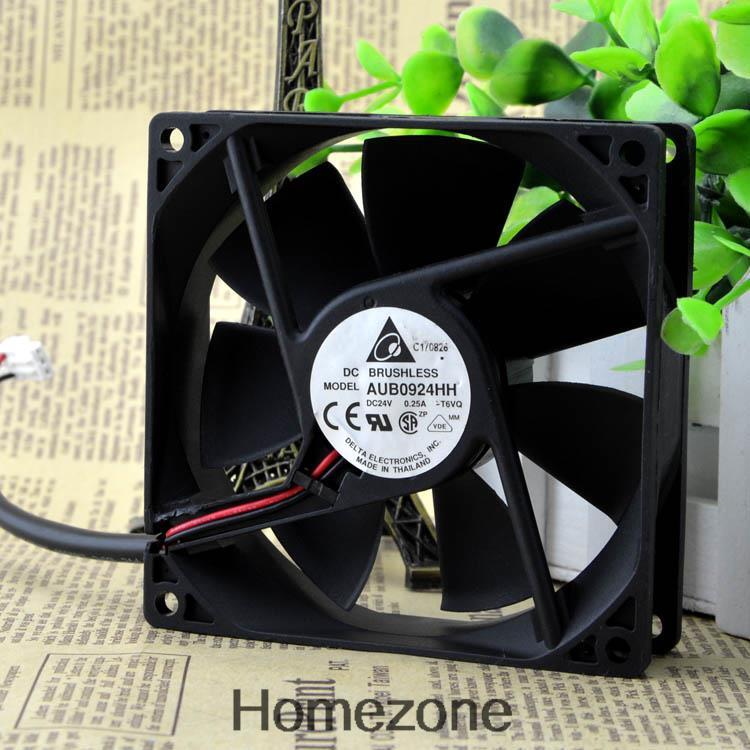 AUB0924HH DC24V 0.25A DELTA 9025 Double Ball Fan 90*90*25mm