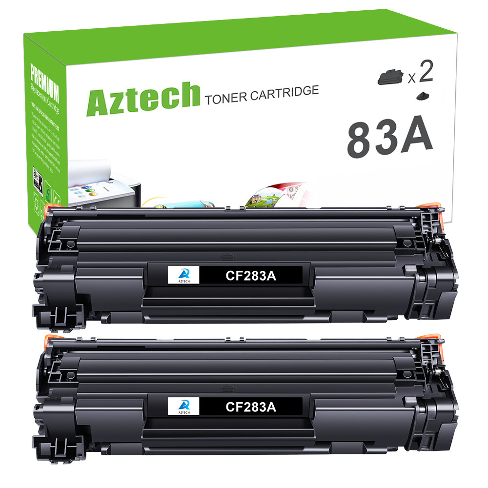 2 Black 83A CF283A Toner Cartridge For HP LaserJet Pro M201dw M225dw M125nw MFP