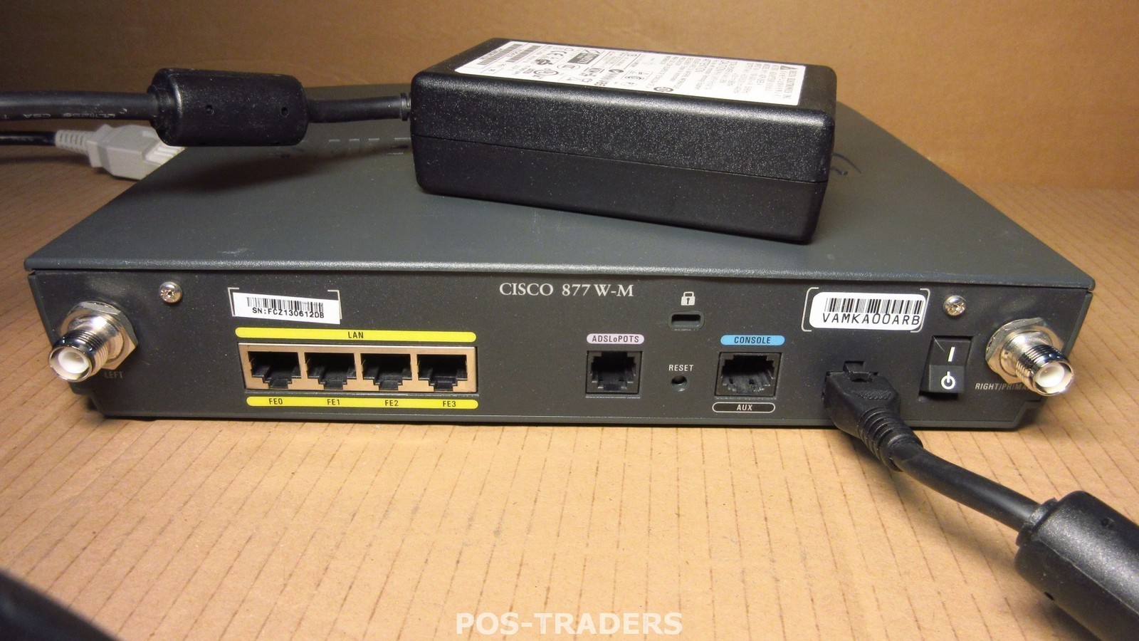Cisco 877W-M Annex M ADSL2+ Wireless Router 4-port LAN EXCL ANTENNAS - INCL PSU