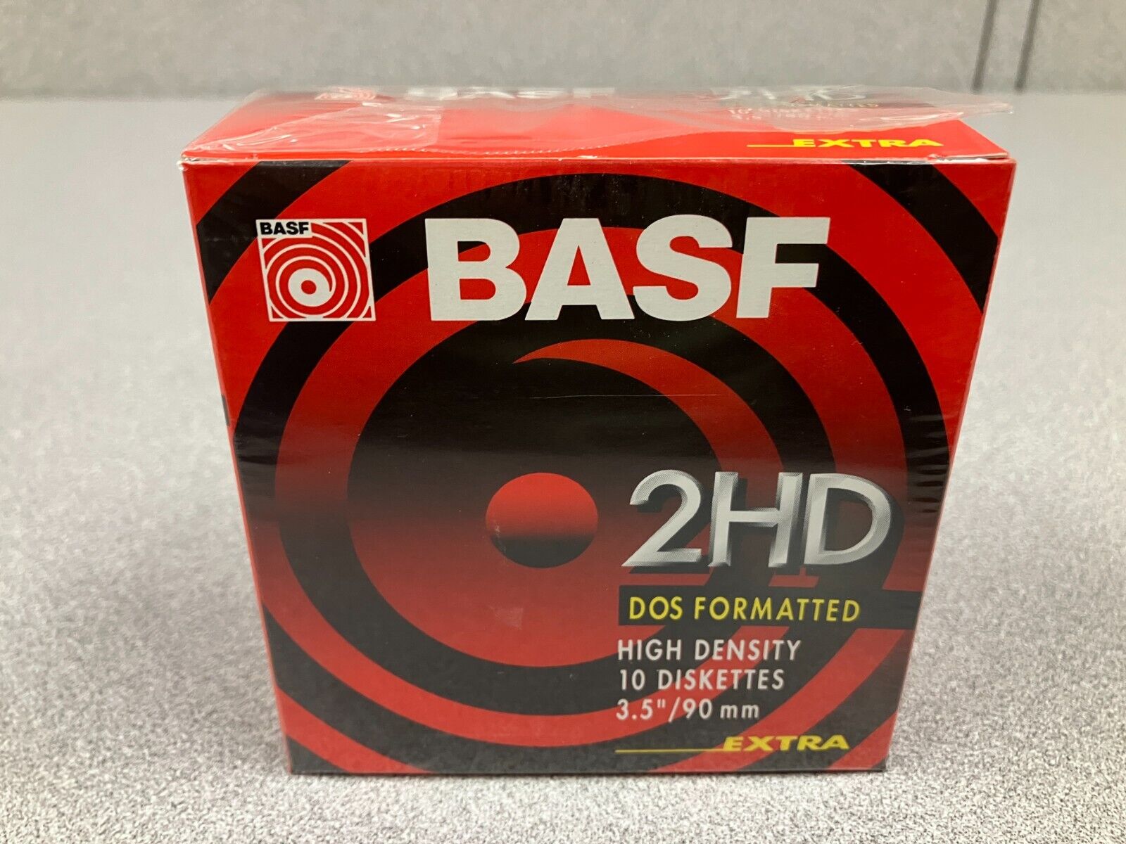 BASF 2HD 10 DOS Formatted Floppy Diskettes Disk 3.5
