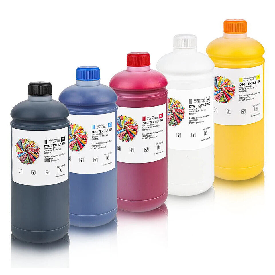 5color/set 1000ml compatible DTG ink for Epson F2000 F2100 printer