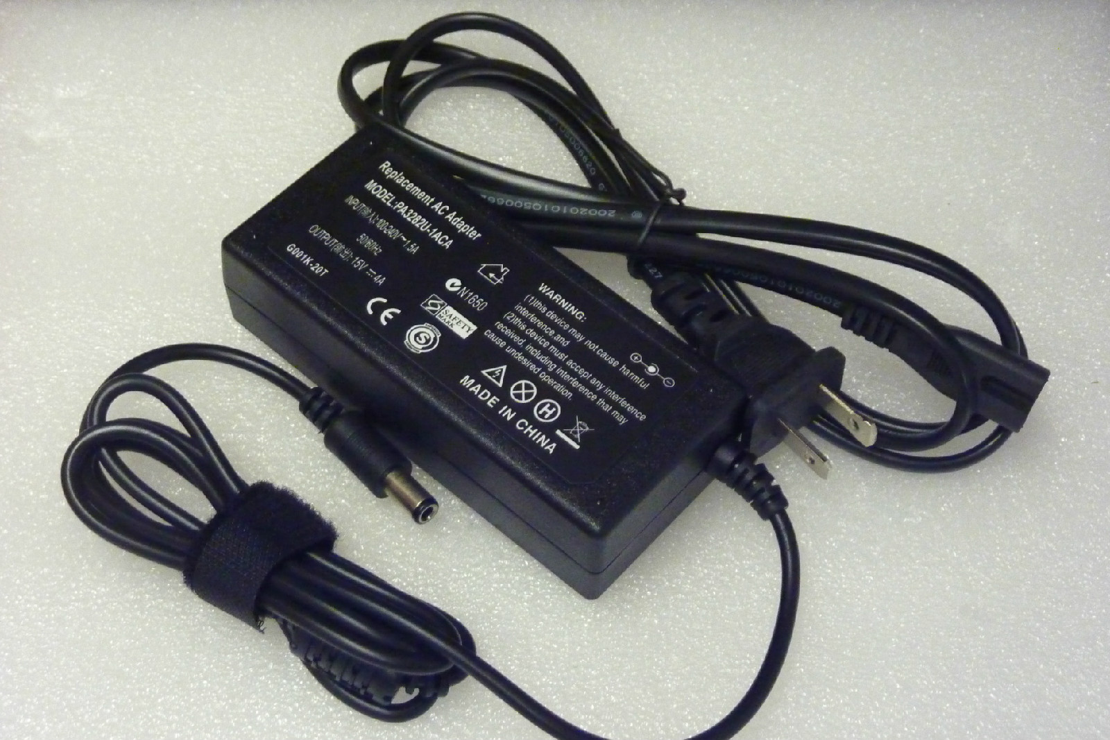 AC Adapter Power Cord Battery Charger Toshiba Tecra A1 8000 8100 8200 730XCDT