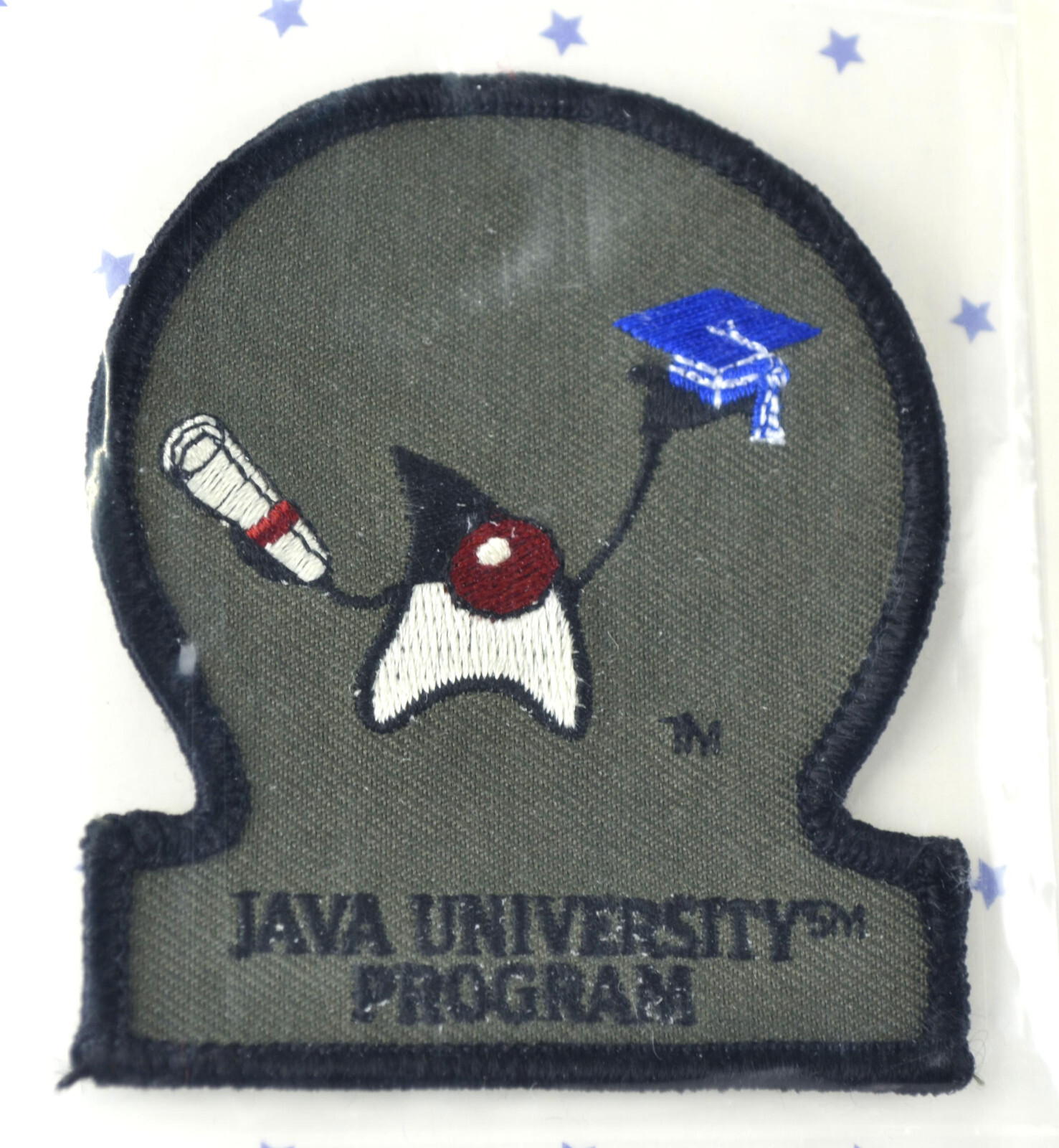 VTG  RARE JavaOne Java University patch w/Sun Microsystems Java Mascot Duke