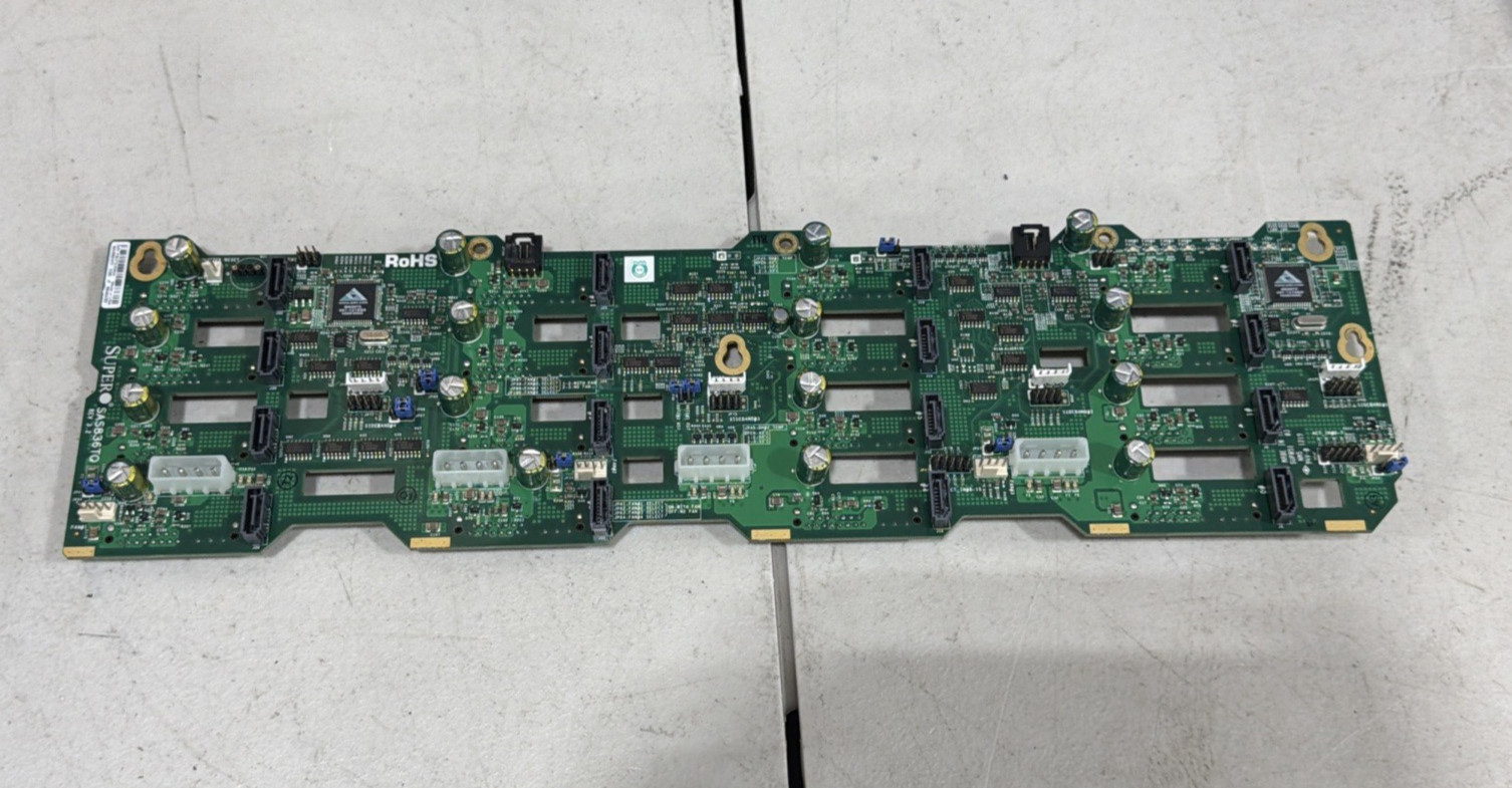 Supermicro SAS836TQ 16-Bay SAS SATA Backplane | BPN-SAS-836TQ | Rev 3.2 SC836