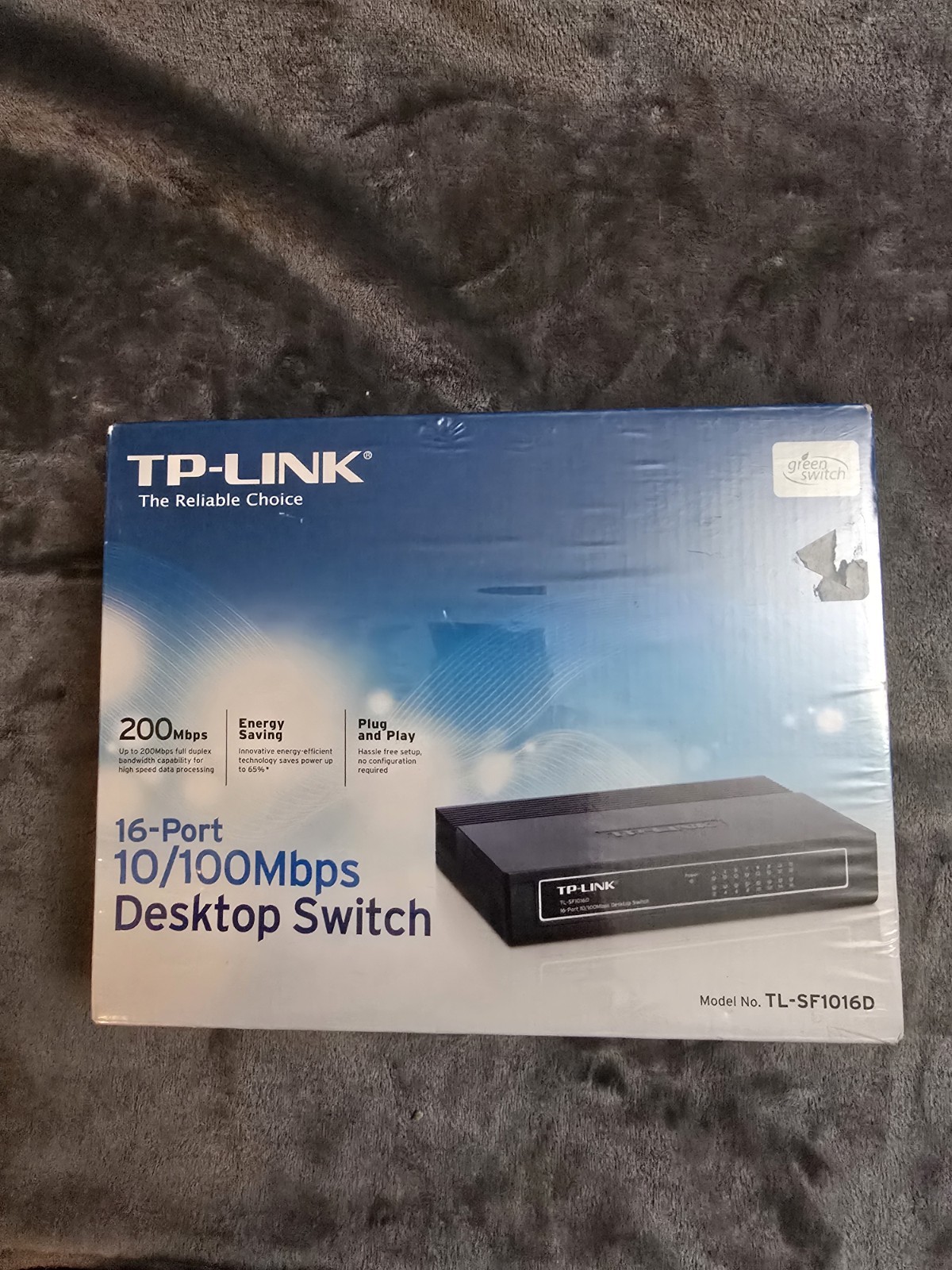 TP-Link TL-SF1016D 16-Port 10/100Mbps Desktop Switch New In Box