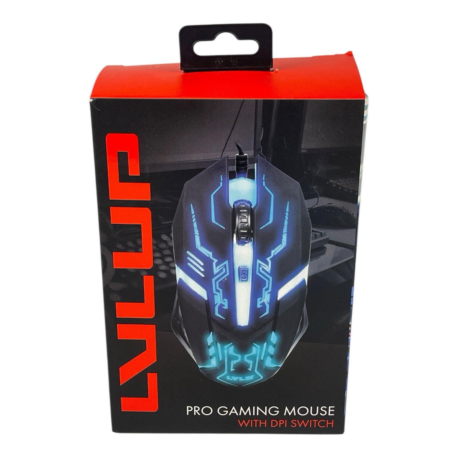LVLUP Pro Gaming Mouse w/ DPI Switch & RGB LU737 Brand New Open Box