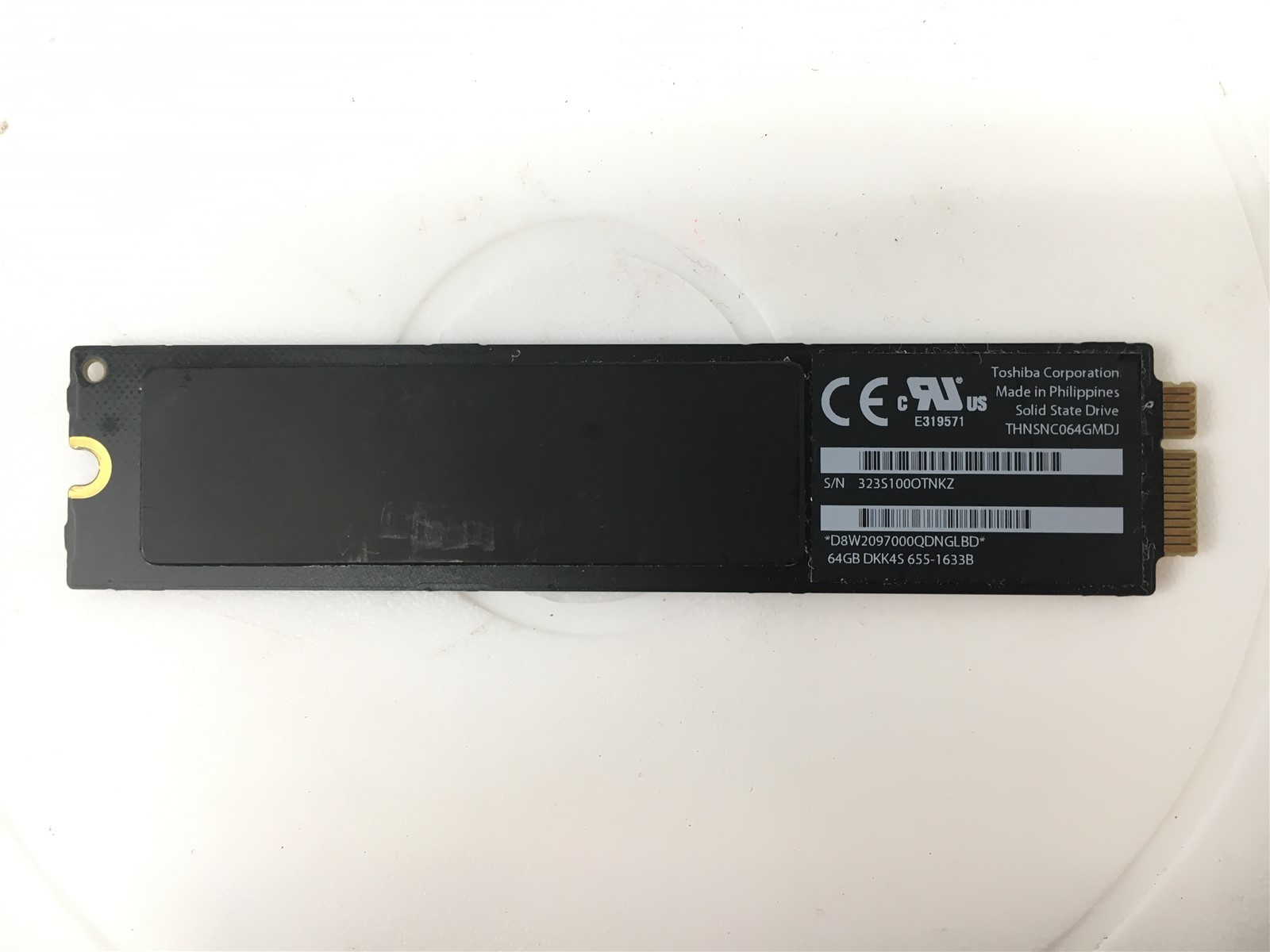 Toshiba 64GB SSD THNSNC064GMDJ