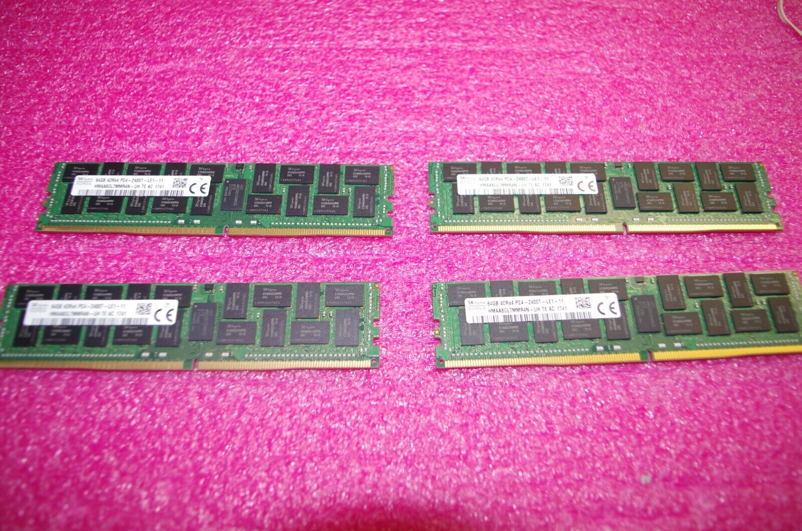 256GB KIT LOT (4x 64gb ) DDR4-2400T 2400Mhz REG ECC RAM Memory Dell R730 R630 US