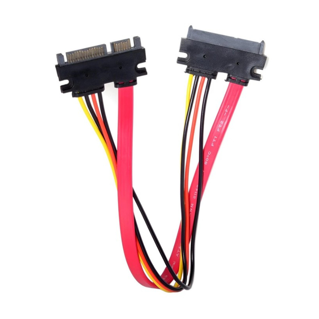 SATA 7+15 Pin Extension Cable Male to Female for PC SSD HDD Data and Power