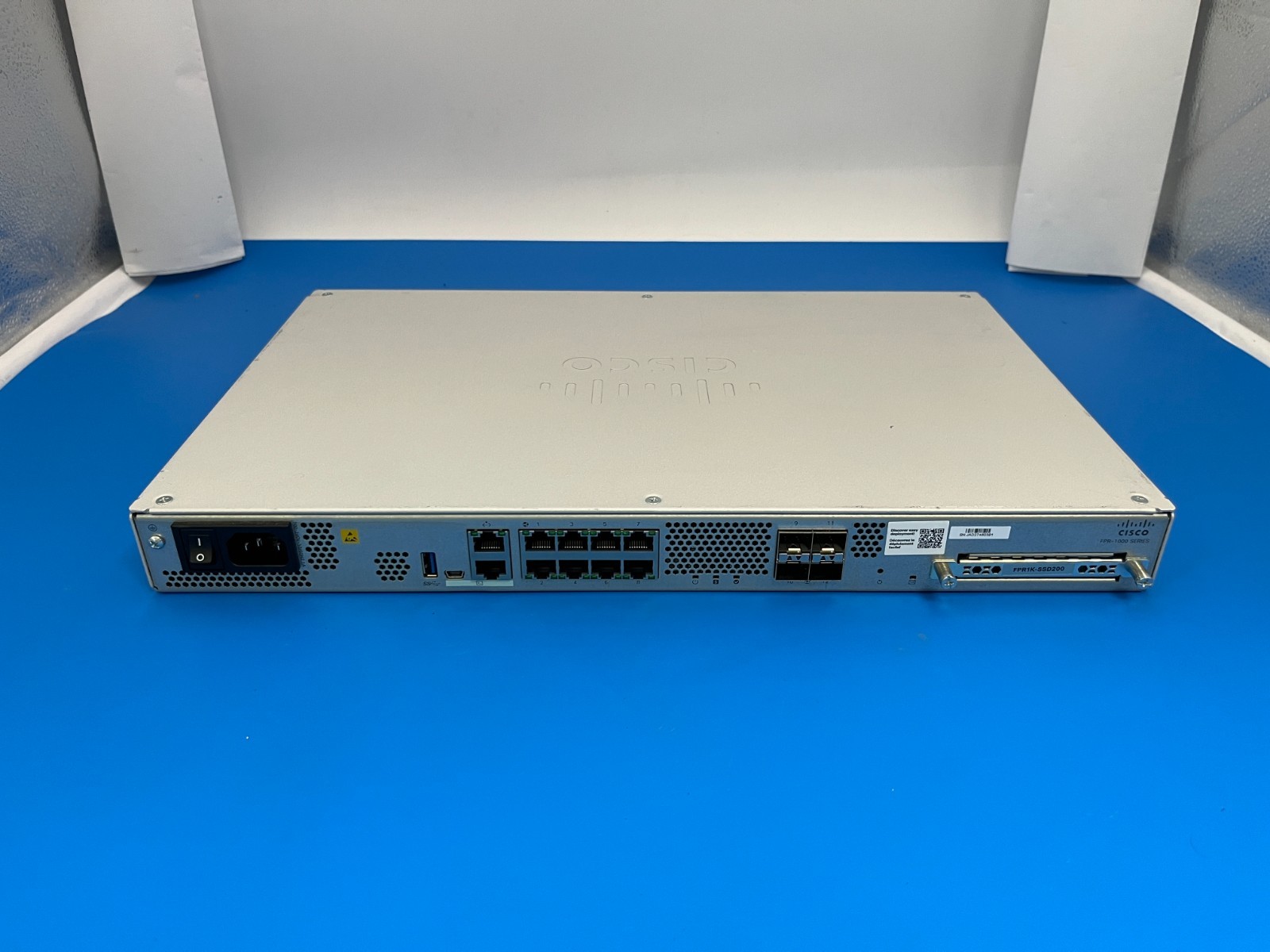 CISCO FIREPOWER FPR-1120 V02 FIREWALL SECURITY APPLIANCE W/ SSD200